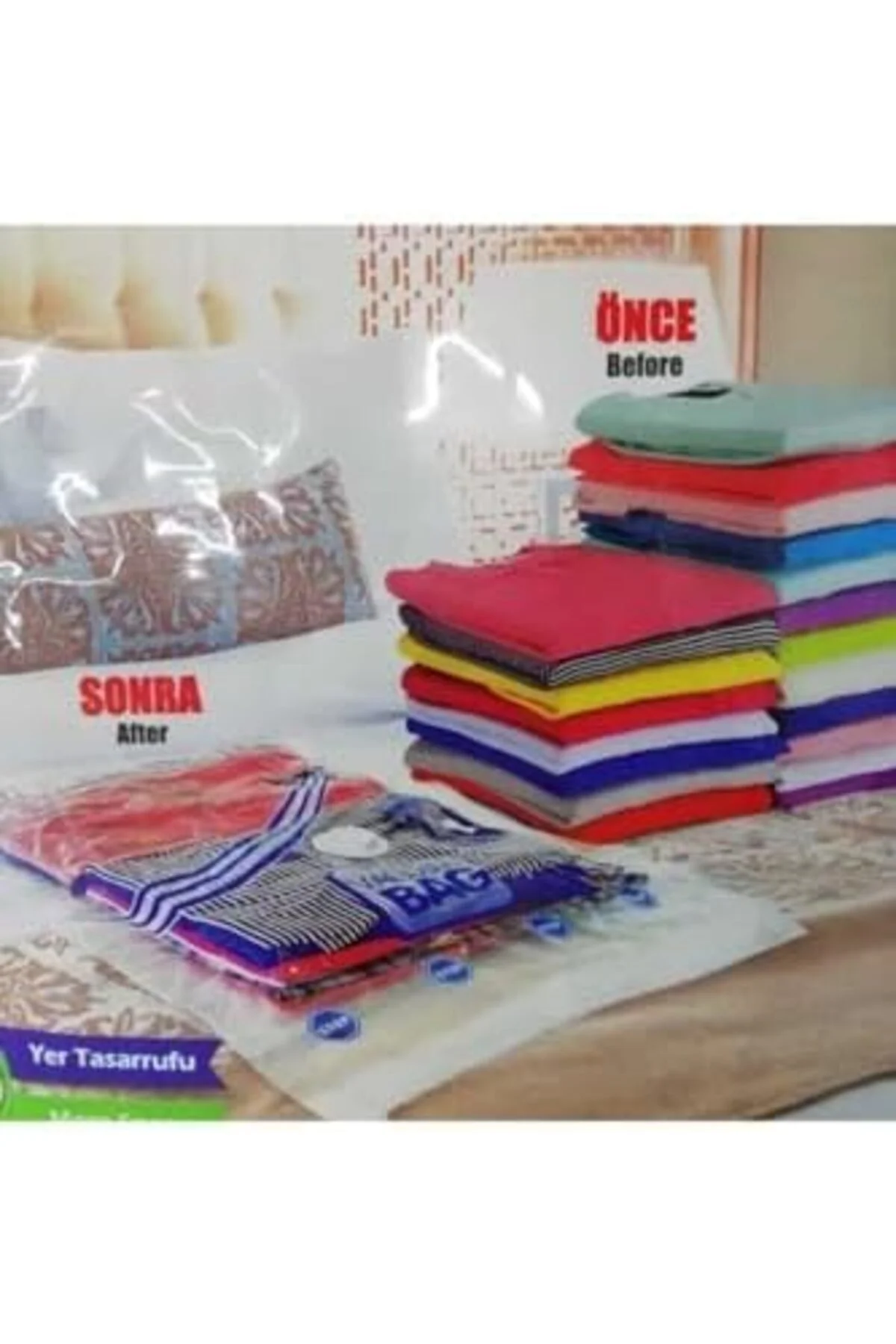 LuxShoping Vakum Hurcu-2 Adet Büyük Boy 80 Cm X 100 Cm Vakumlu Po LuxShoping Vakum Hurcu-2 Adet Büyük Boy 80 Cm X 100 Cm Vakumlu Po