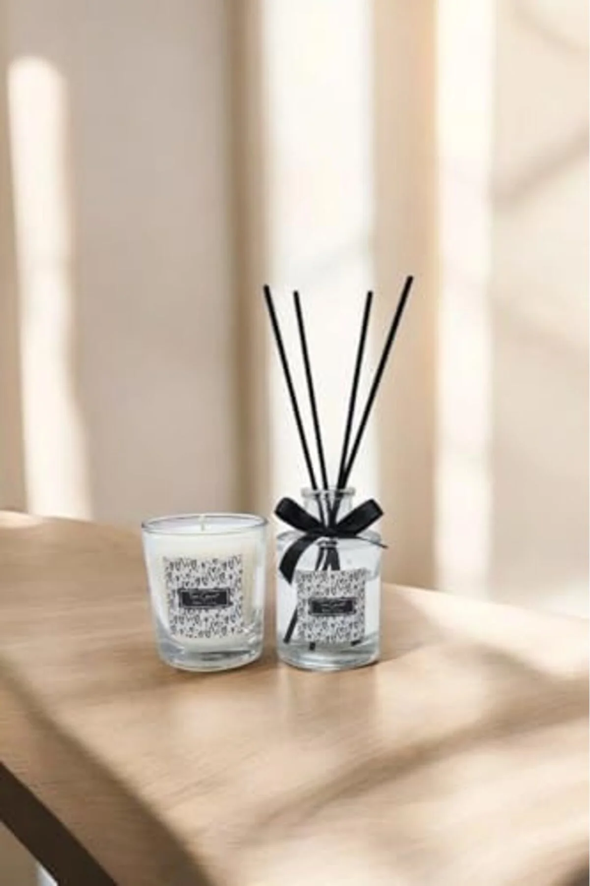 LuxShoping Vanilya Kokulu Bardak Mum ve 100 ML Oda Kokusu Seti 11