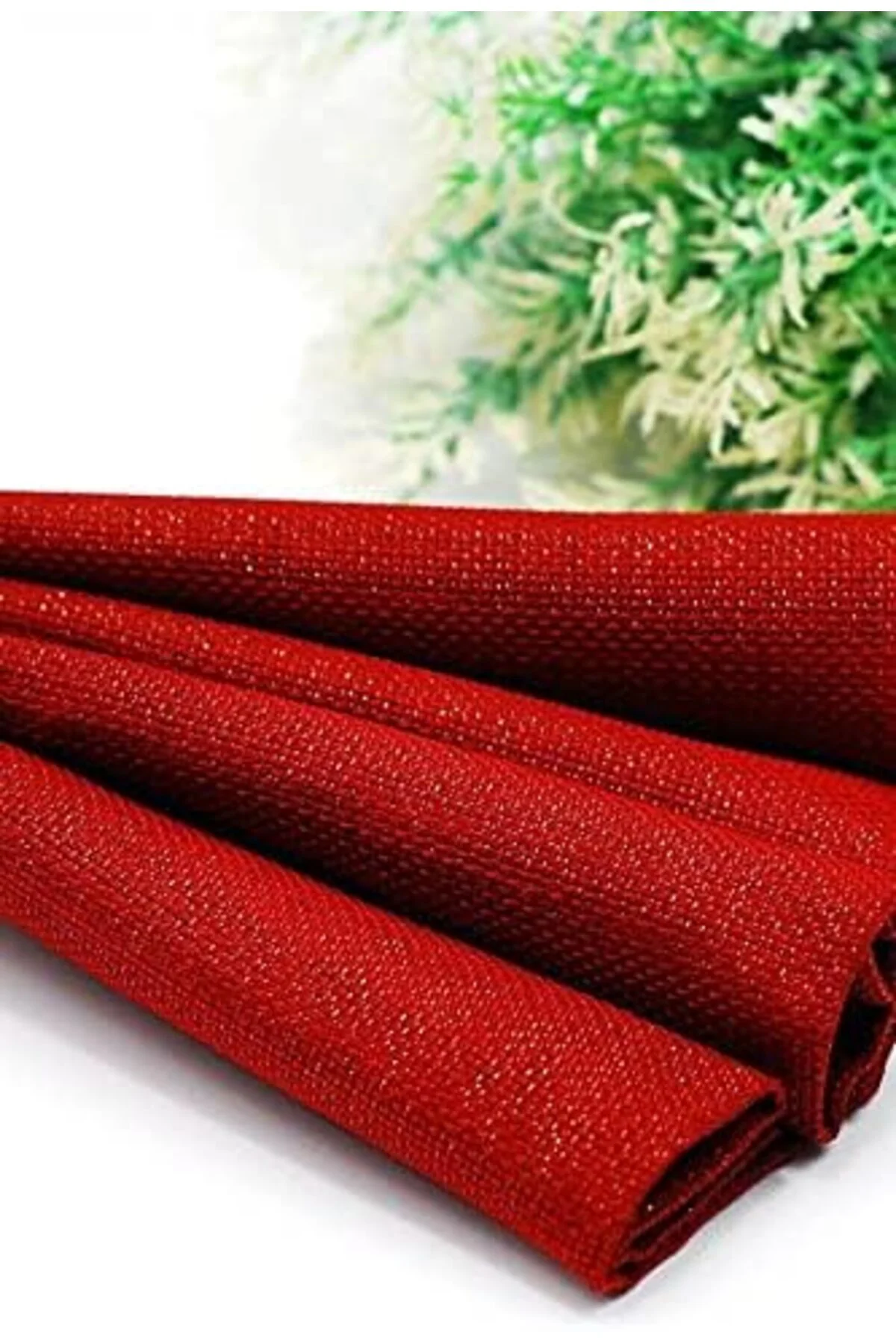LuxShoping Viemso Simli Runner Kırmızı 45x200 1142128 LuxShoping Viemso Simli Runner Kırmızı 45x200 1142128