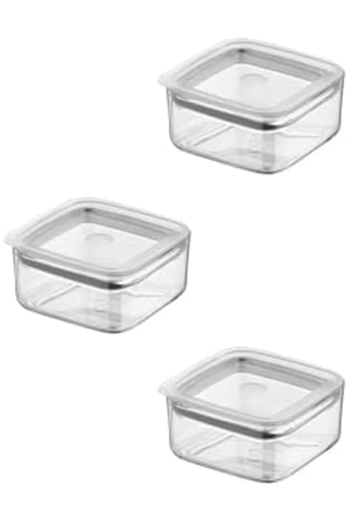 LuxShoping Vp-327 Kare 3X350 Ml Saklama Kabı (8), Şeffaf 1142128 LuxShoping Vp-327 Kare 3X350 Ml Saklama Kabı (8), Şeffaf 1142128