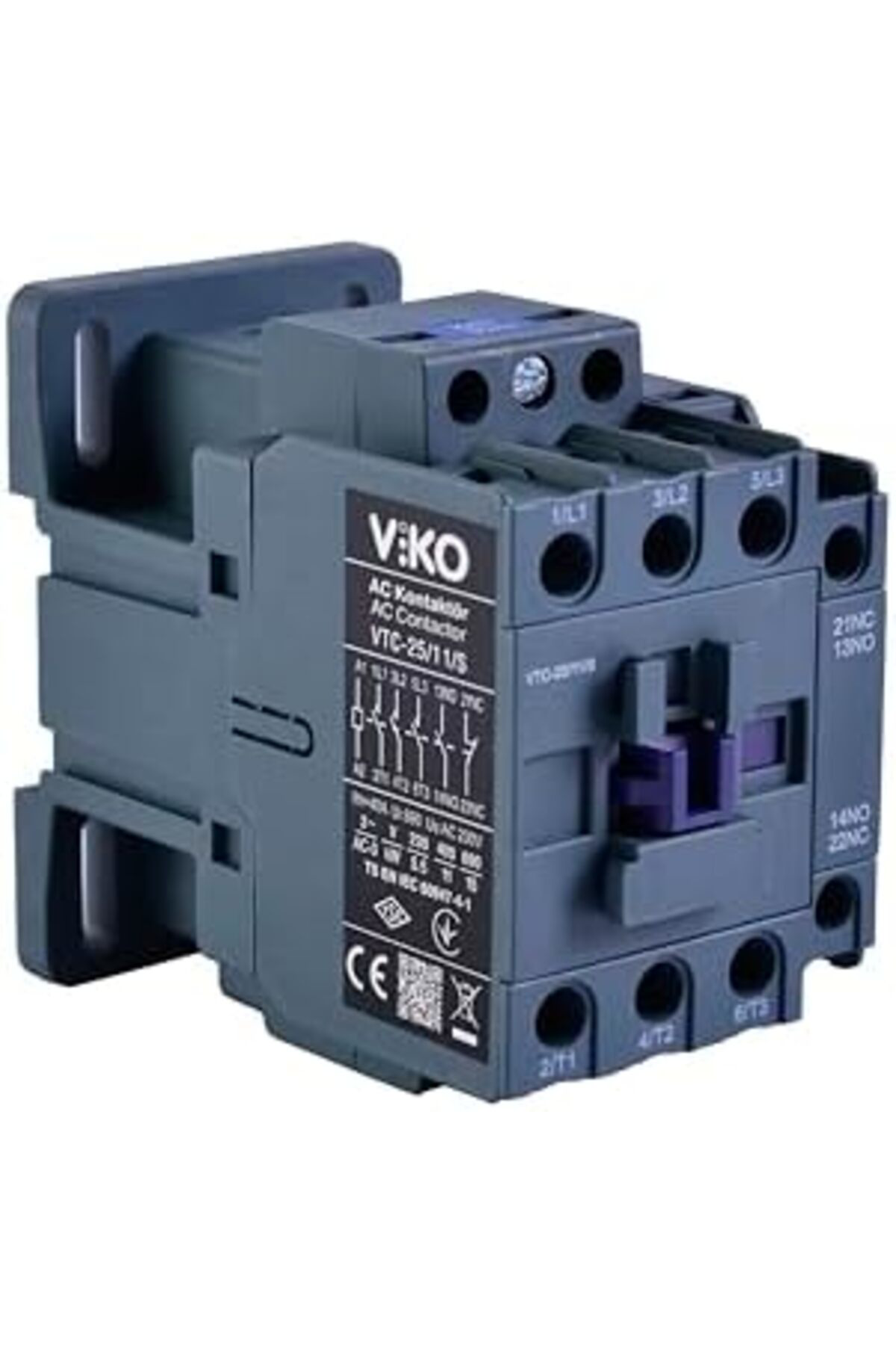 LuxShoping VTC-25/11/S Kontaktör 25A 1no+1nc 230V Bobinli 1142128