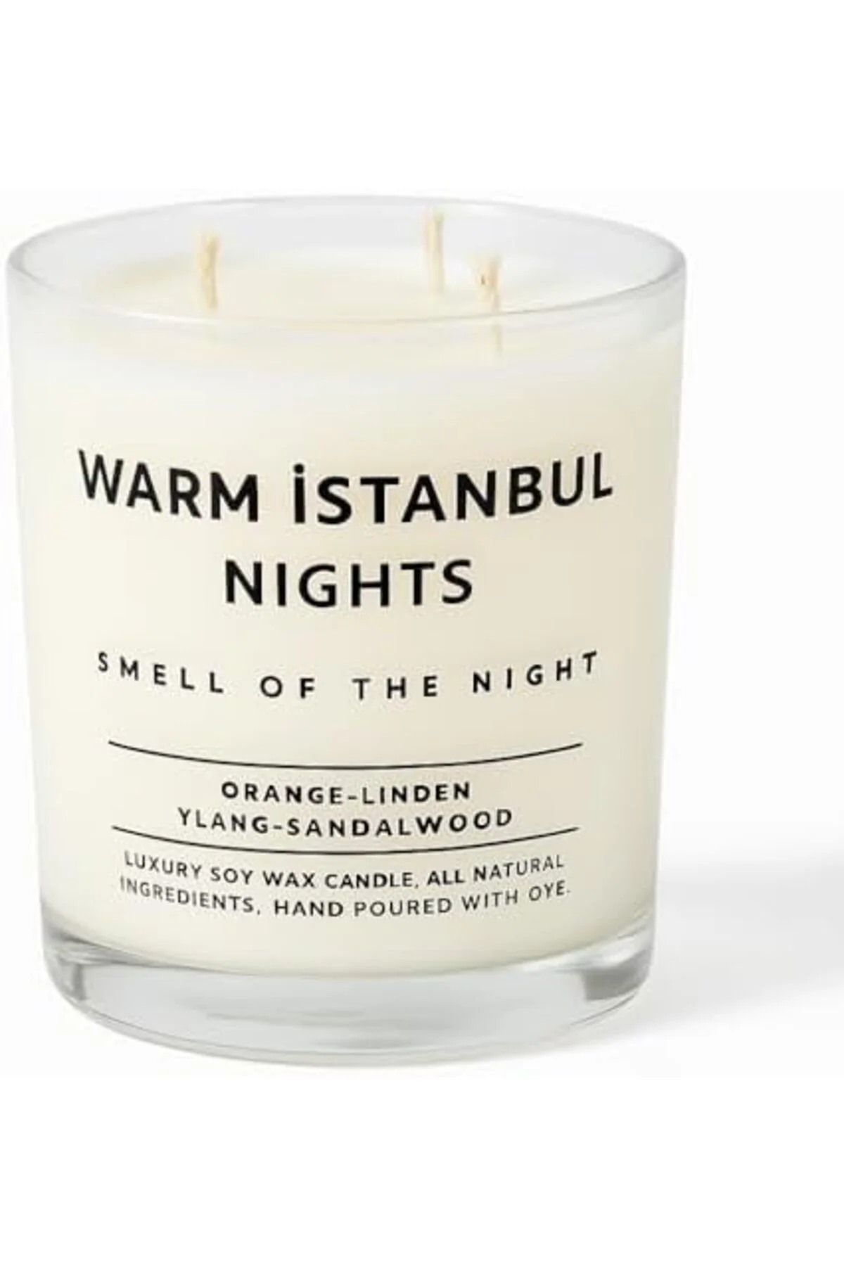 LuxShoping Warm Istanbul Nights | Premium Soya Mumu | 12 oz, 3 Fi