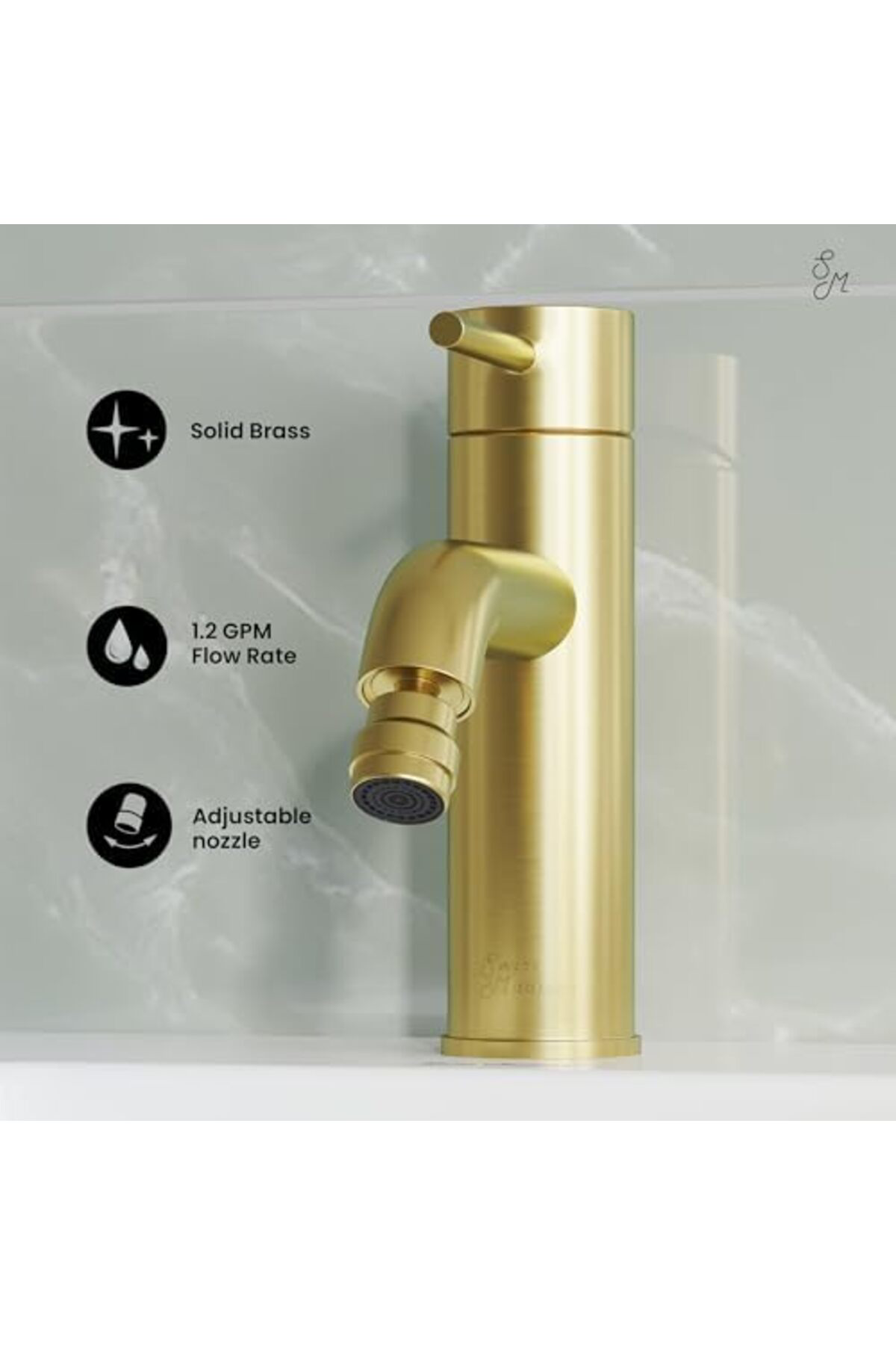 LuxShoping Well Made Forever SM-DF81BG Fırçalanmış Altın Sarmaşık