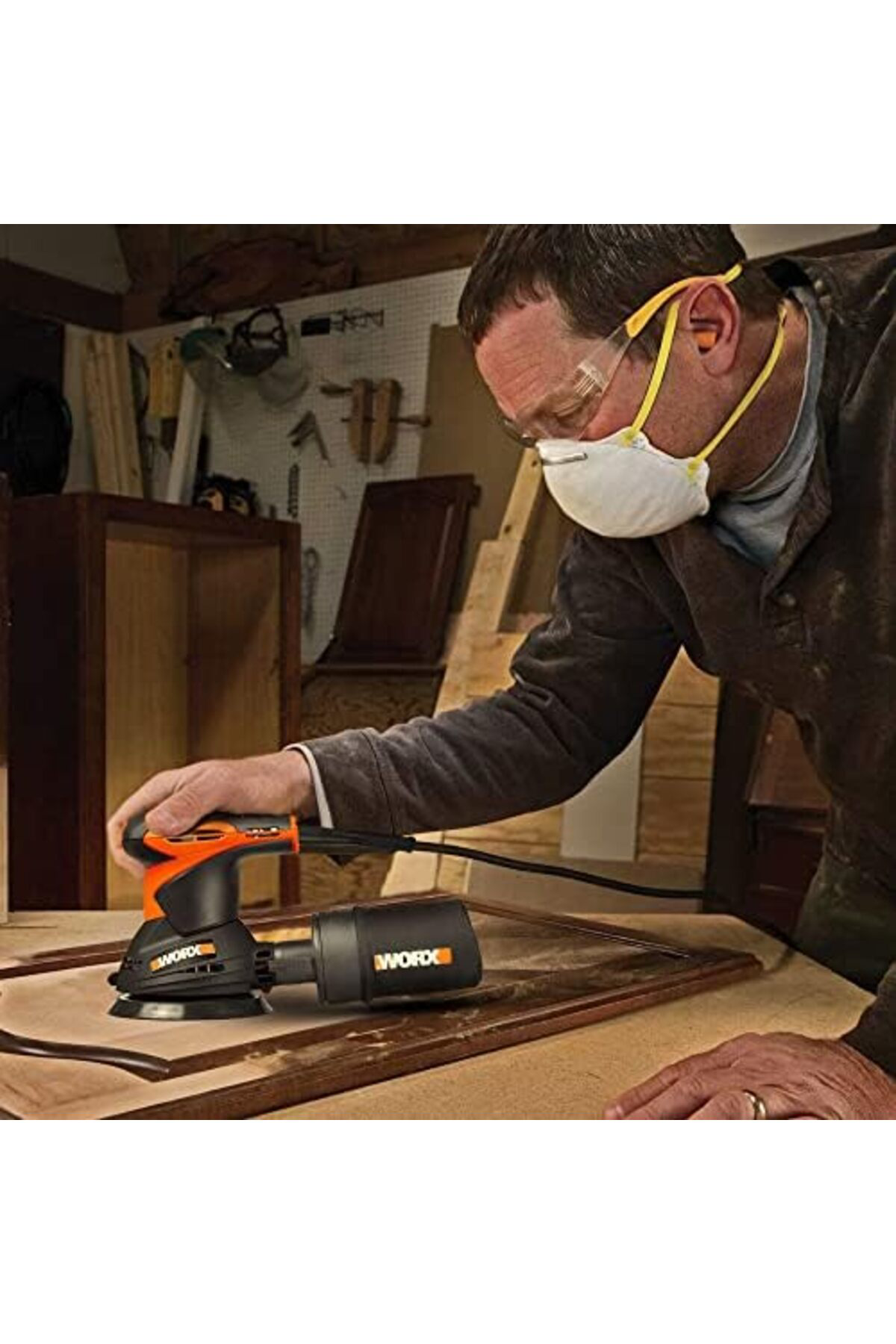 LuxShoping WX652.1 320Watt 125mm Profesyonel Eksantrik Zımpara 11