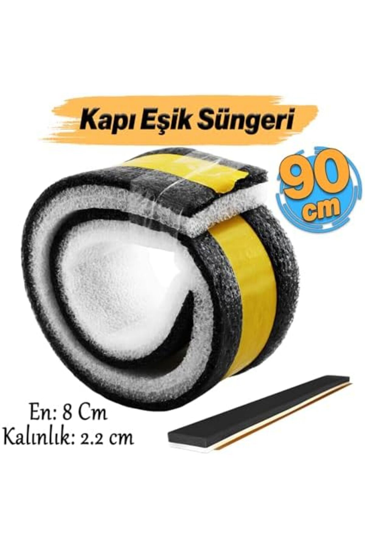 LuxShoping Yapışkanlı Kapı Altı Eşik Süngeri İnce Köpük Soğuk İzo