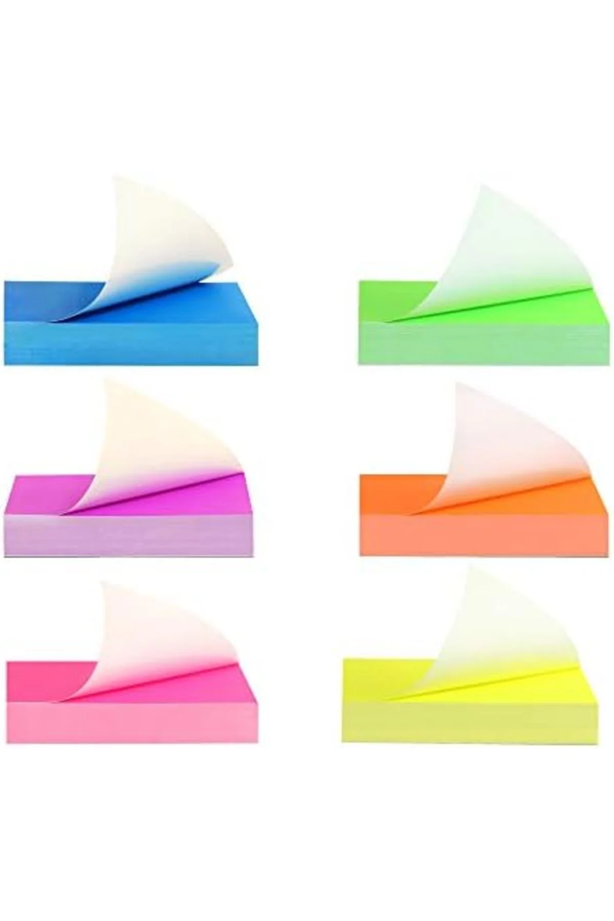 LuxShoping Yapışkansız Yırtılmaz Not Kağıdı 7,5x7,5 cm 12x100=120
