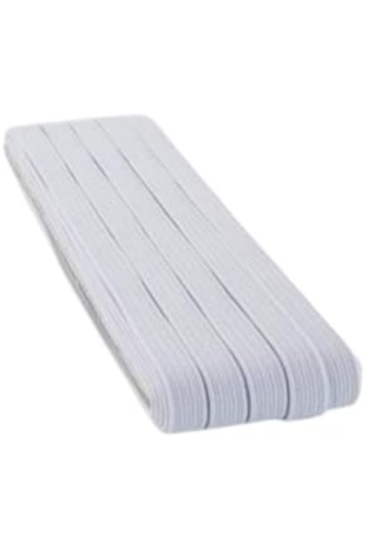 LuxShoping Yassı Don Lastiği 10 Metre – 1 cm Genişlik | Beyaz Ren