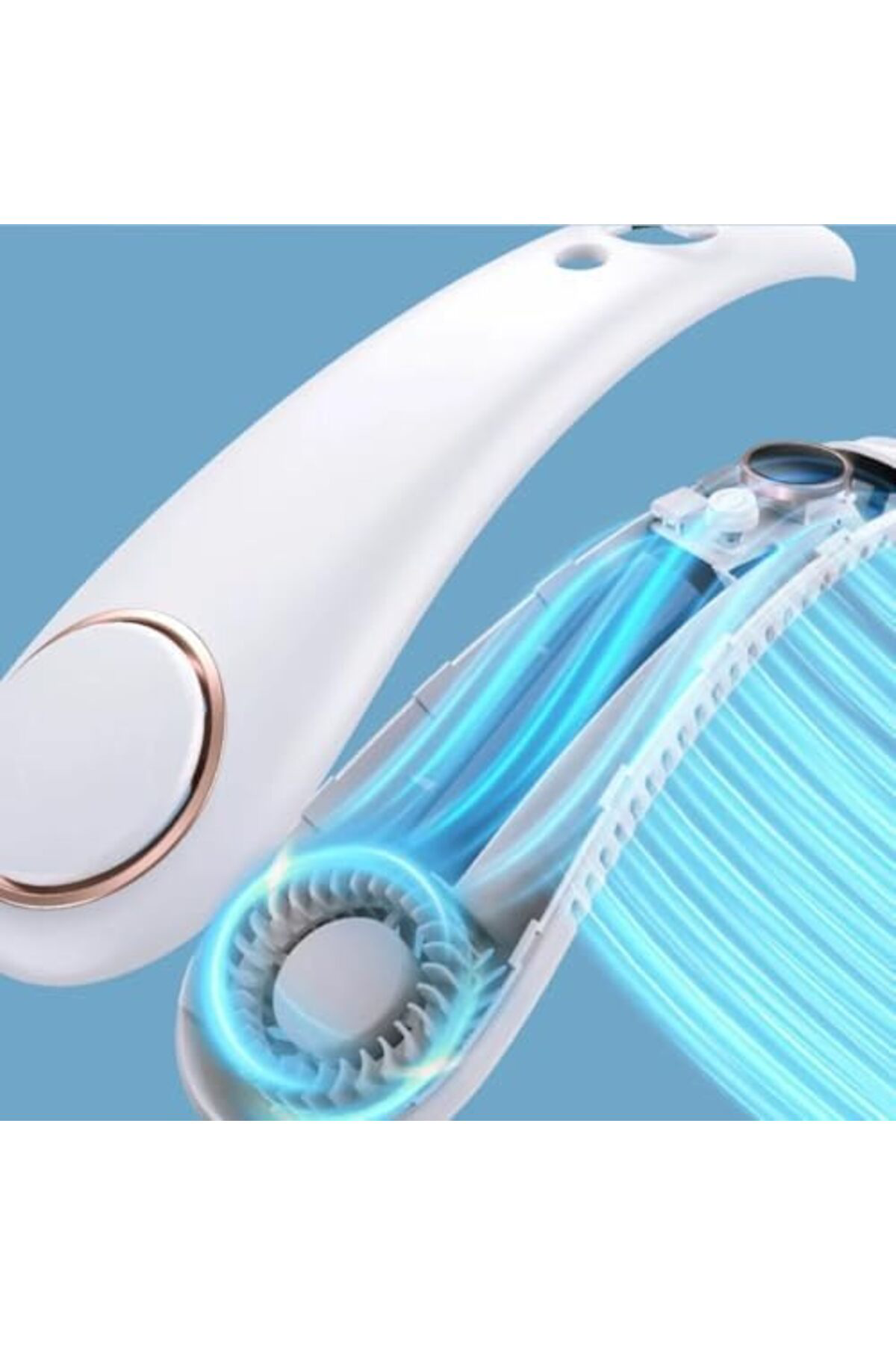 LuxShoping Yeni Nesil Boyun Askılı Giyilebilir Mini Fan 5 Kademel