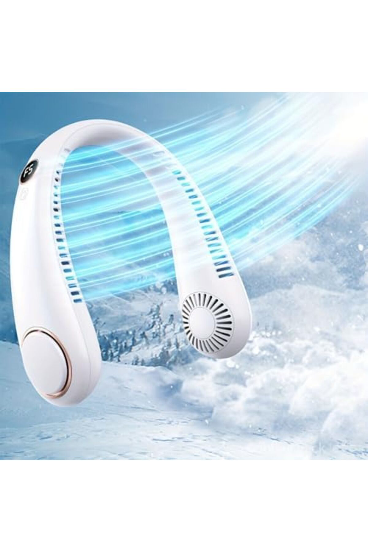 LuxShoping Yeni Nesil Boyun Askılı Giyilebilir Mini Fan 5 Kademel