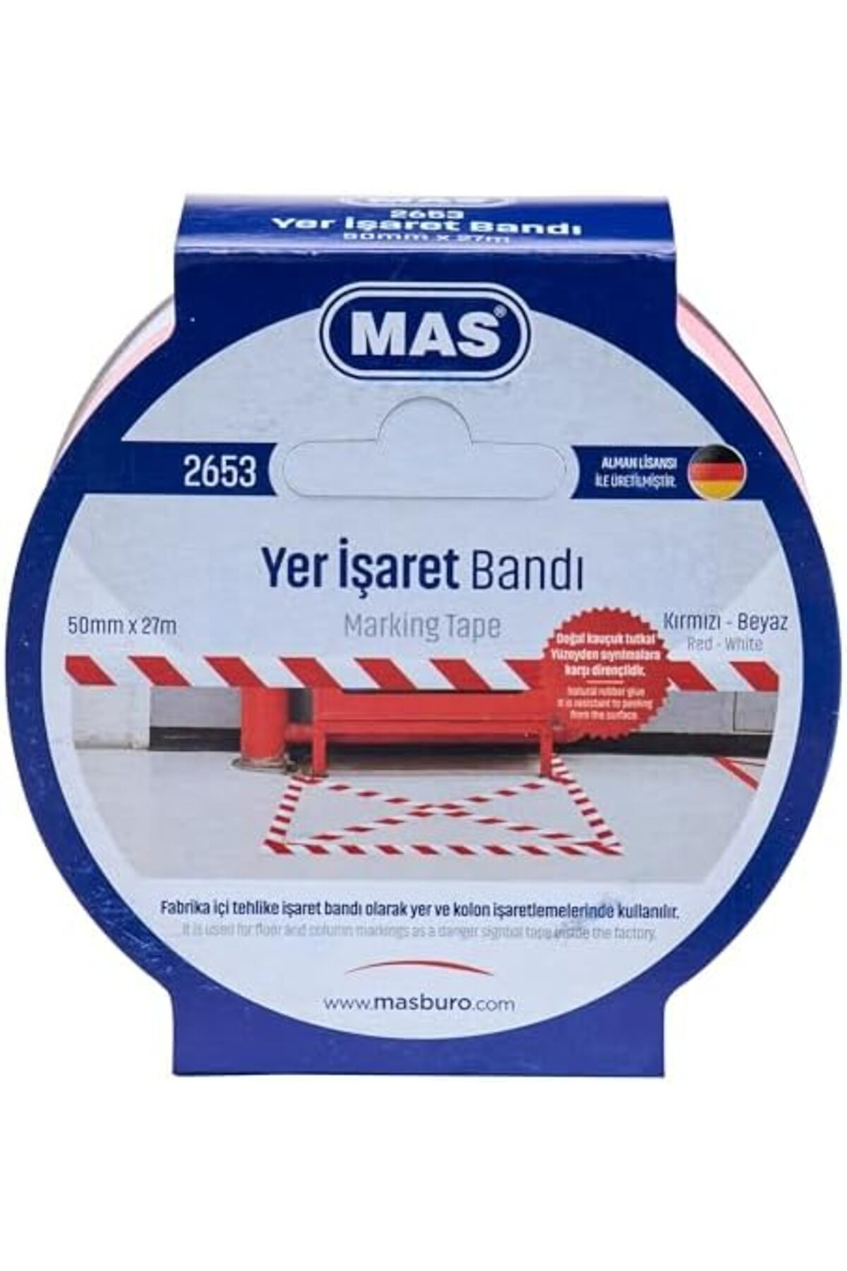 LuxShoping Yer İşaret Bandı, Kırmızı & Beyaz 1142128