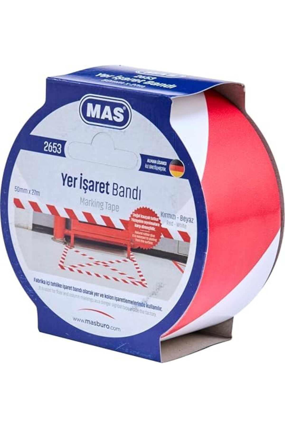 LuxShoping Yer İşaret Bandı, Kırmızı & Beyaz 1142128