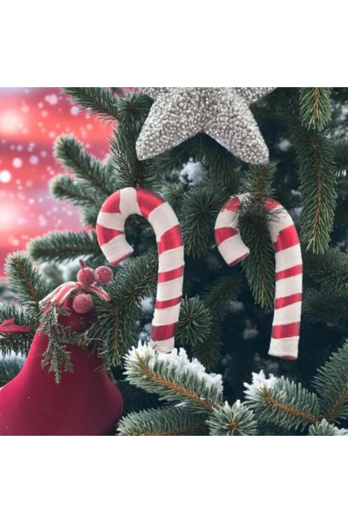 LuxShoping YILBAŞI BASTON ŞEKER 2Lİ 6x14 CM AST7192 1142128