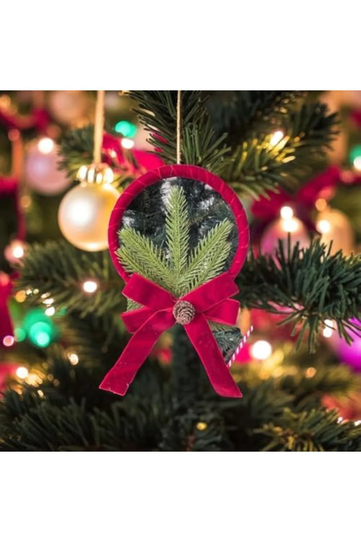 LuxShoping YILBAŞI SÜSÜ KADİFE HALKA 15x26CM AST7307 1142128