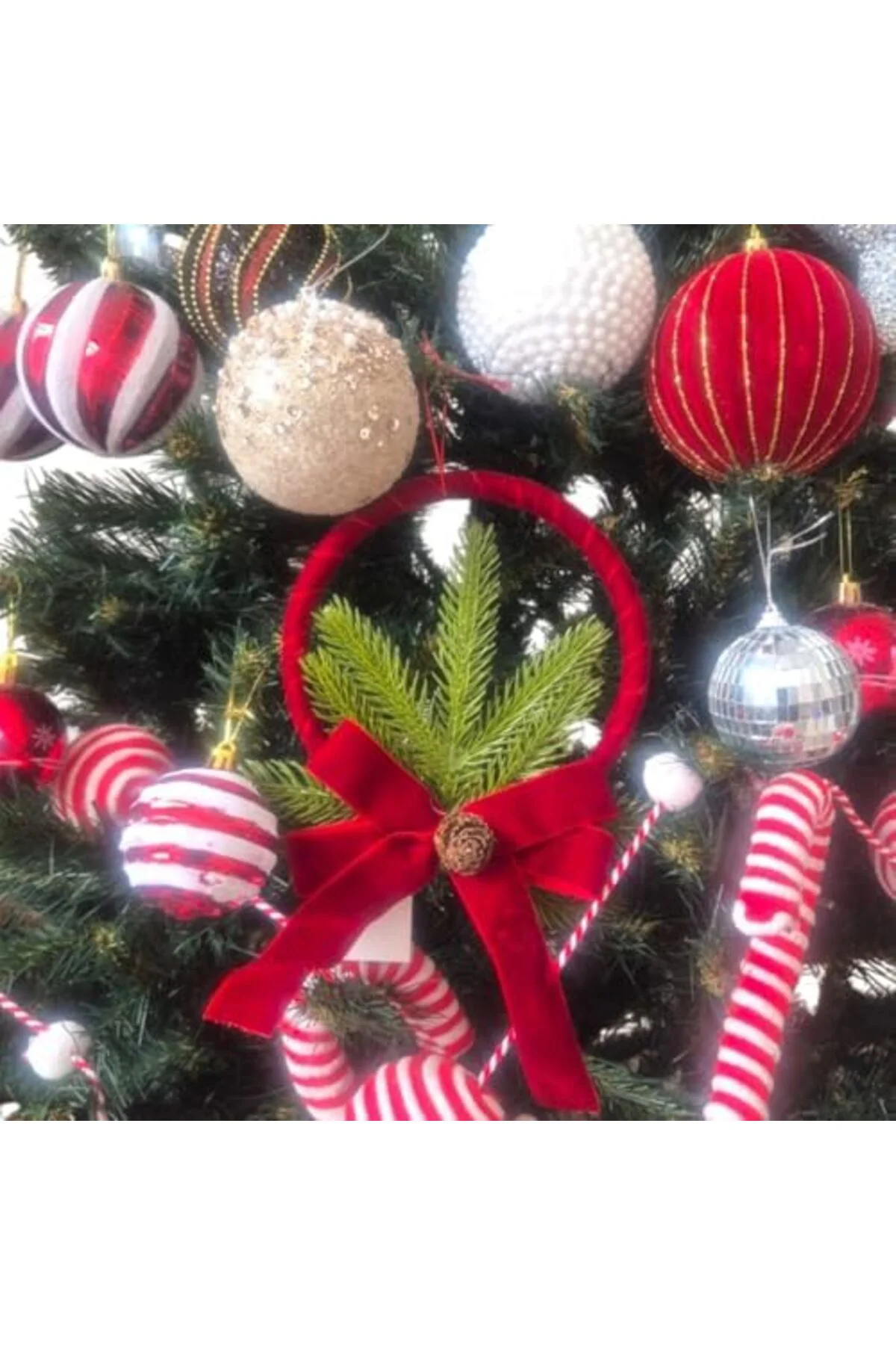 LuxShoping YILBAŞI SÜSÜ KADİFE HALKA 15x26CM AST7307 1142128