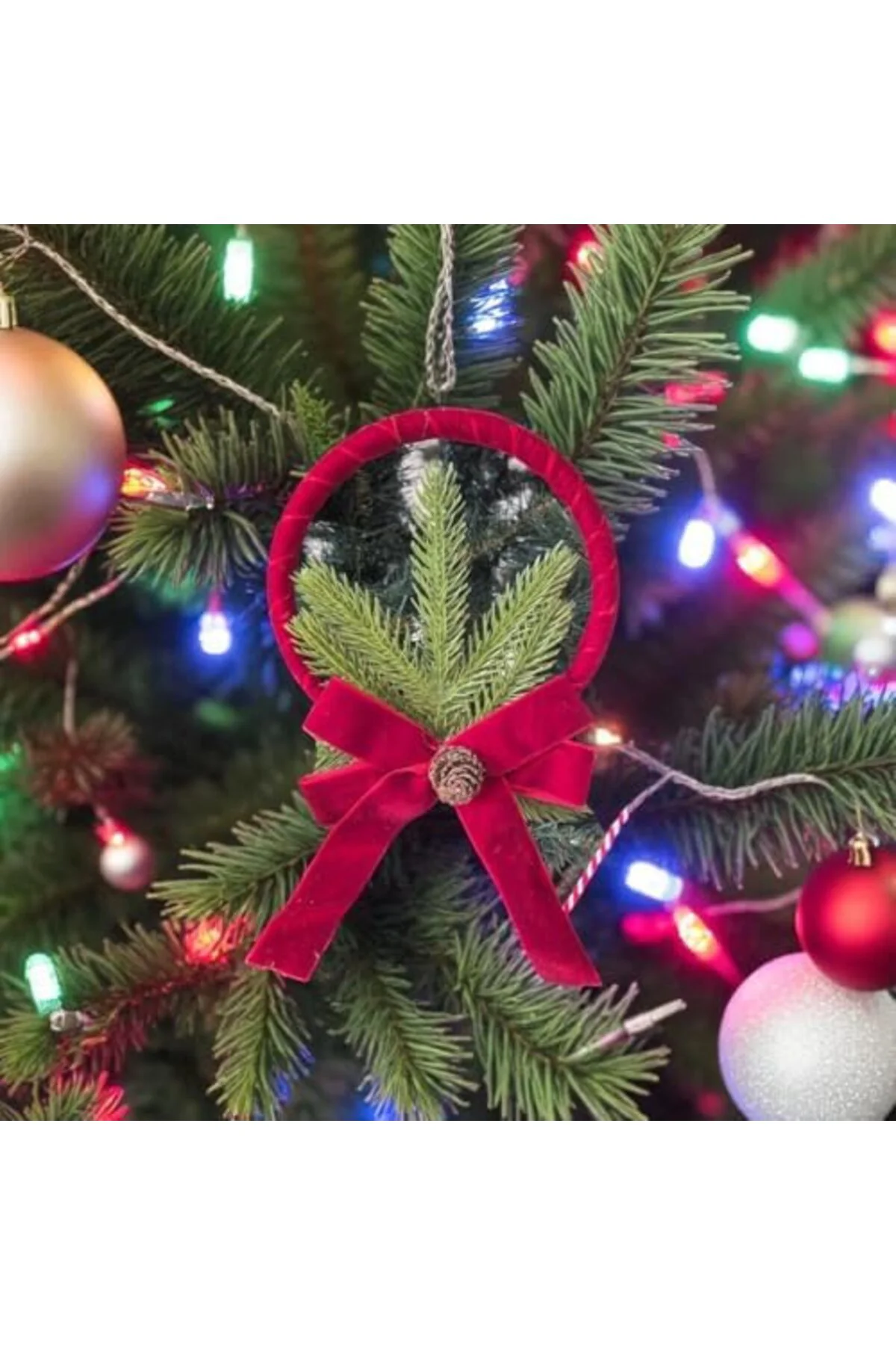 LuxShoping YILBAŞI SÜSÜ KADİFE HALKA 15x26CM AST7307 1142128