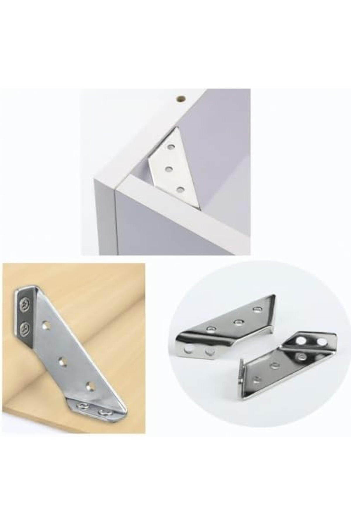 LuxShoping Yönsüz Köşe Bağlantı Aparatı, 62x23x18 mm, 1 mm Kalınl