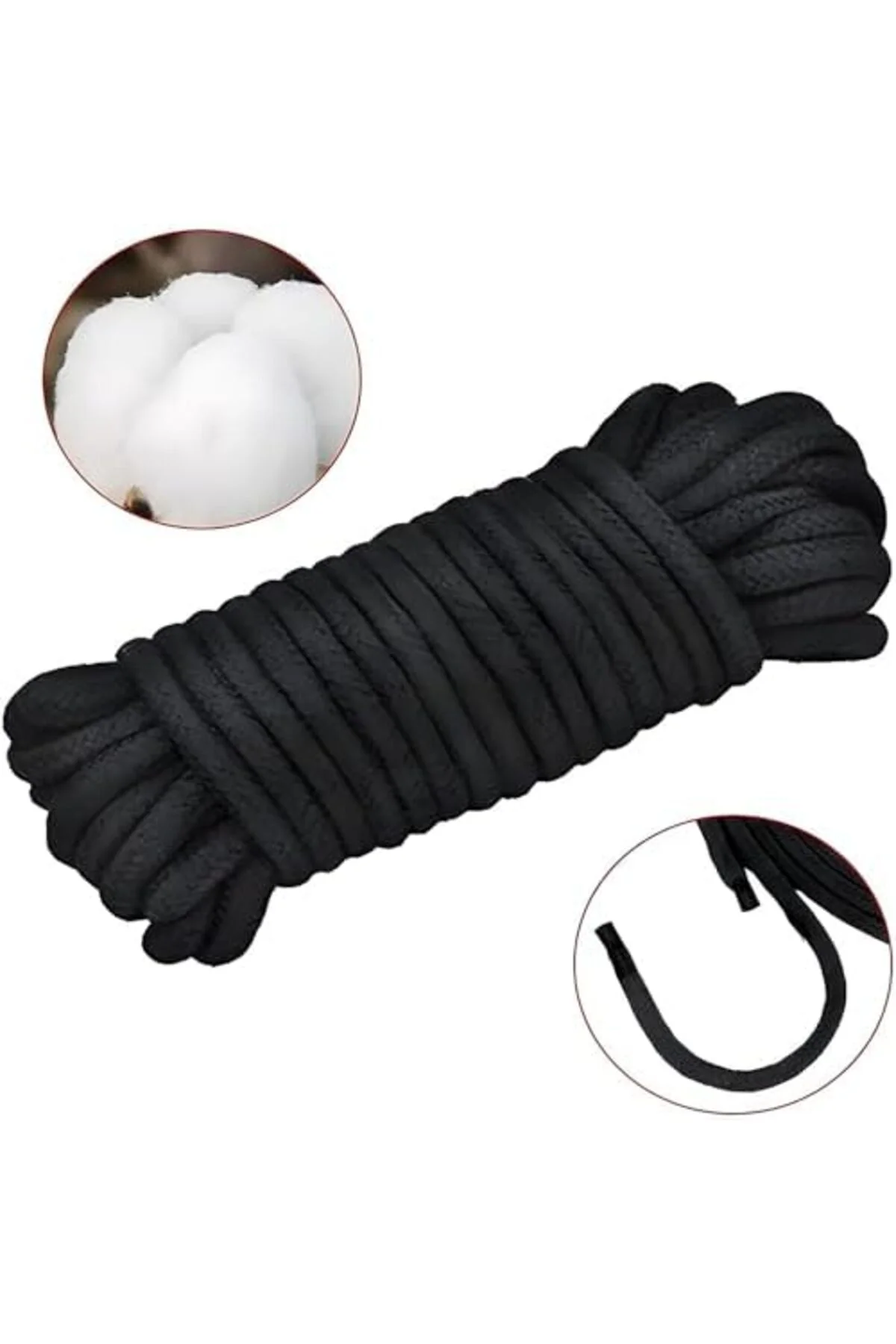 LuxShoping Yumuşak Pamuk İpi, Asma İpi 2 Rulo 10 Metre Doğal Daya