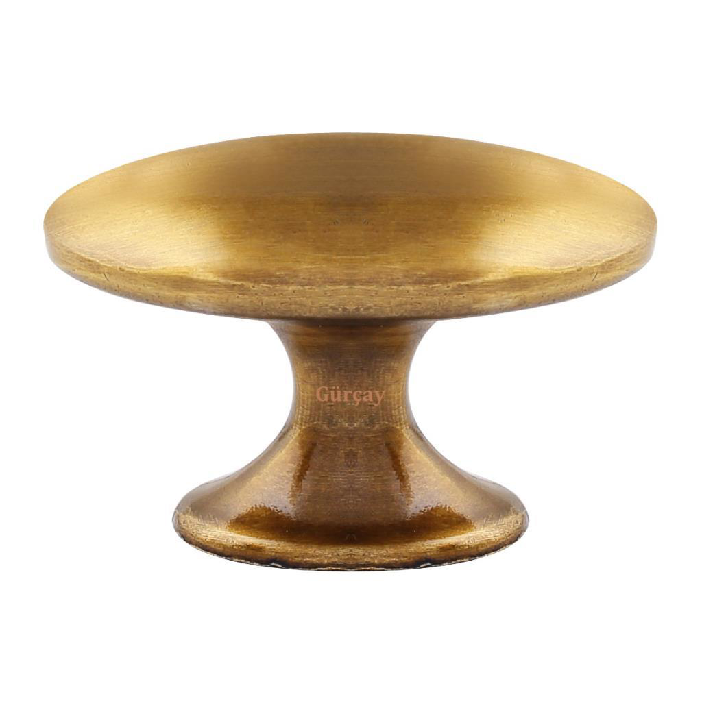 Luxury Arya Düğme Kulp Antik Sarı