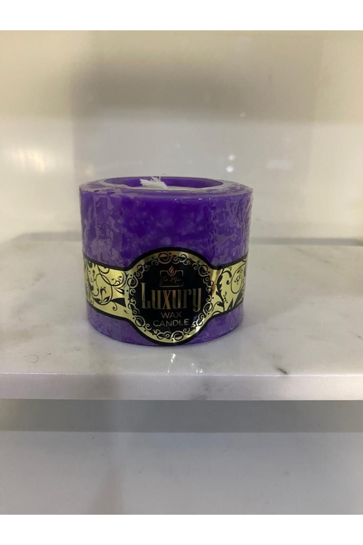 Elif Aksesuar Luxury Kokulu Kütük Mum Mor