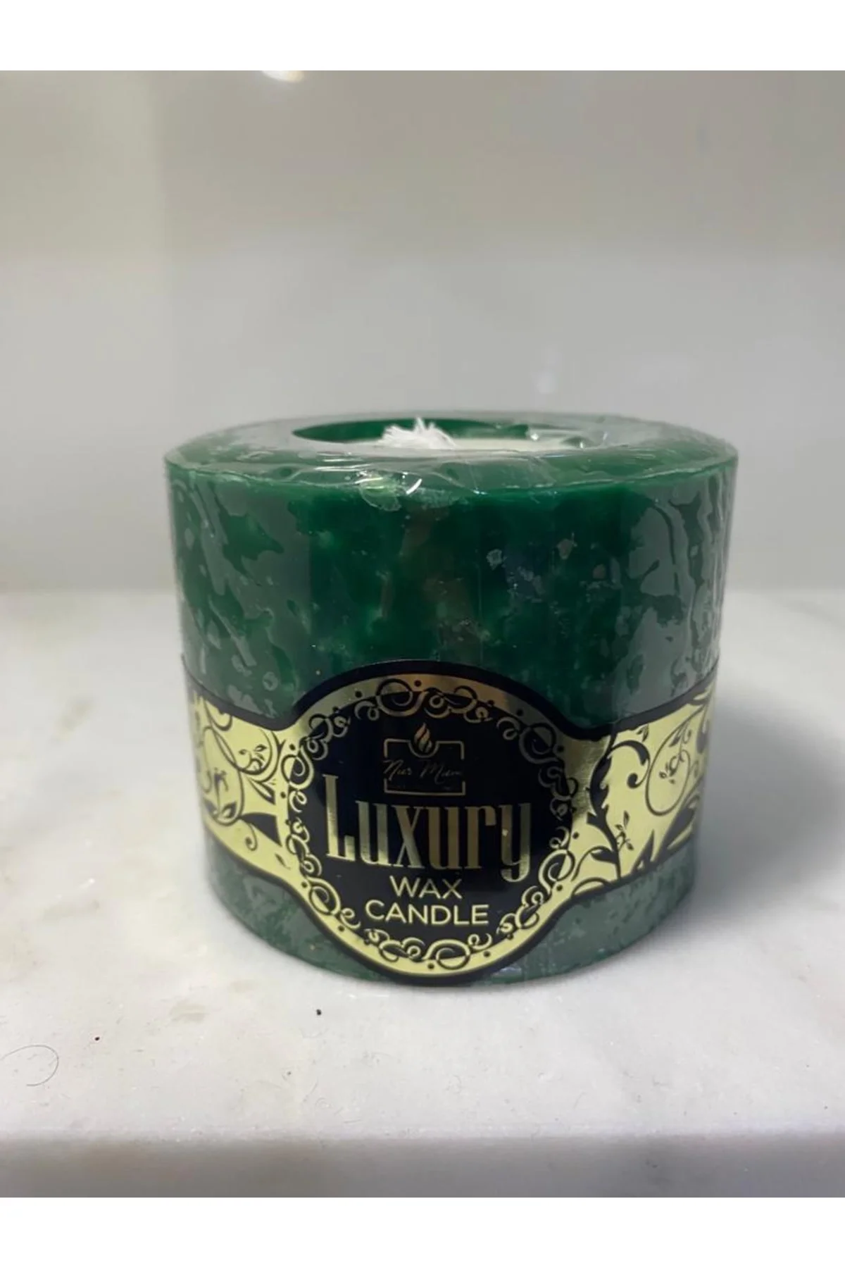 Luxury Kokulu Kütük Mum Yeşil