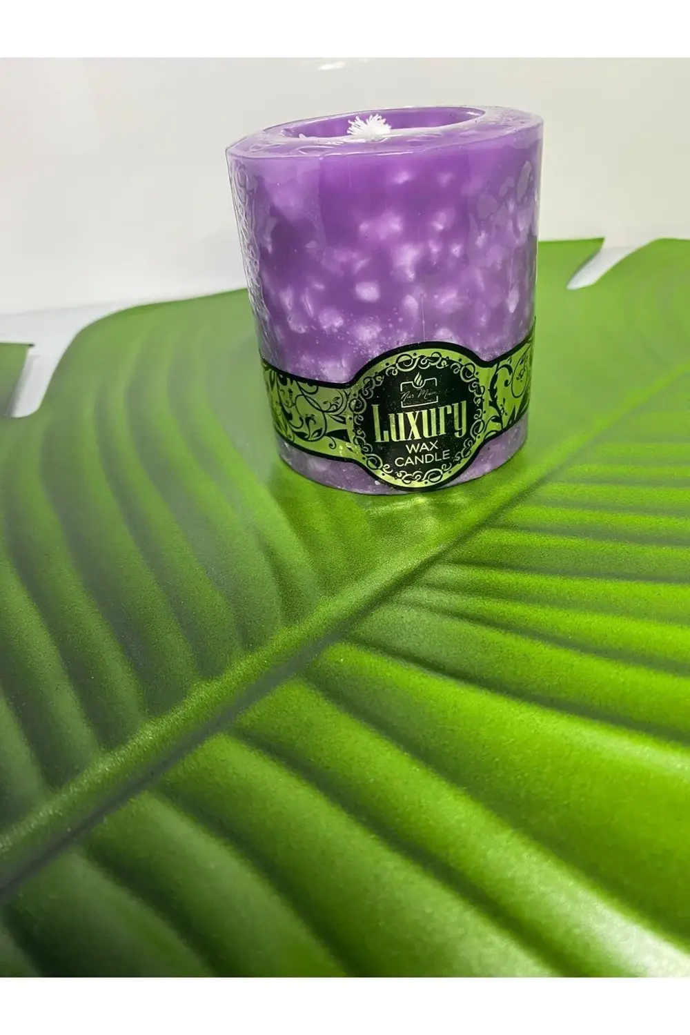 Luxury Kokulu Kütük Mum Orta (mor)