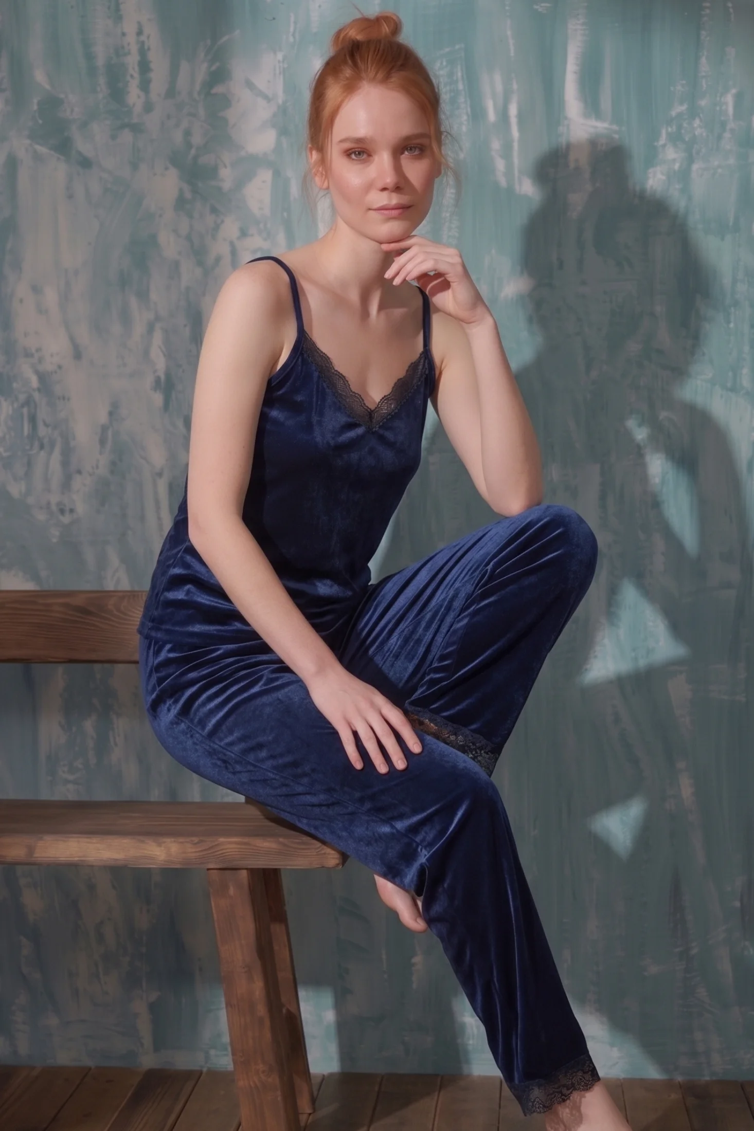 Luxury Velvet Fransız Kadife Dantel Detaylı Askılı Pijama Takımı, Lacivert, 2XL Fiyatı, Yorumları ve Özellikleri