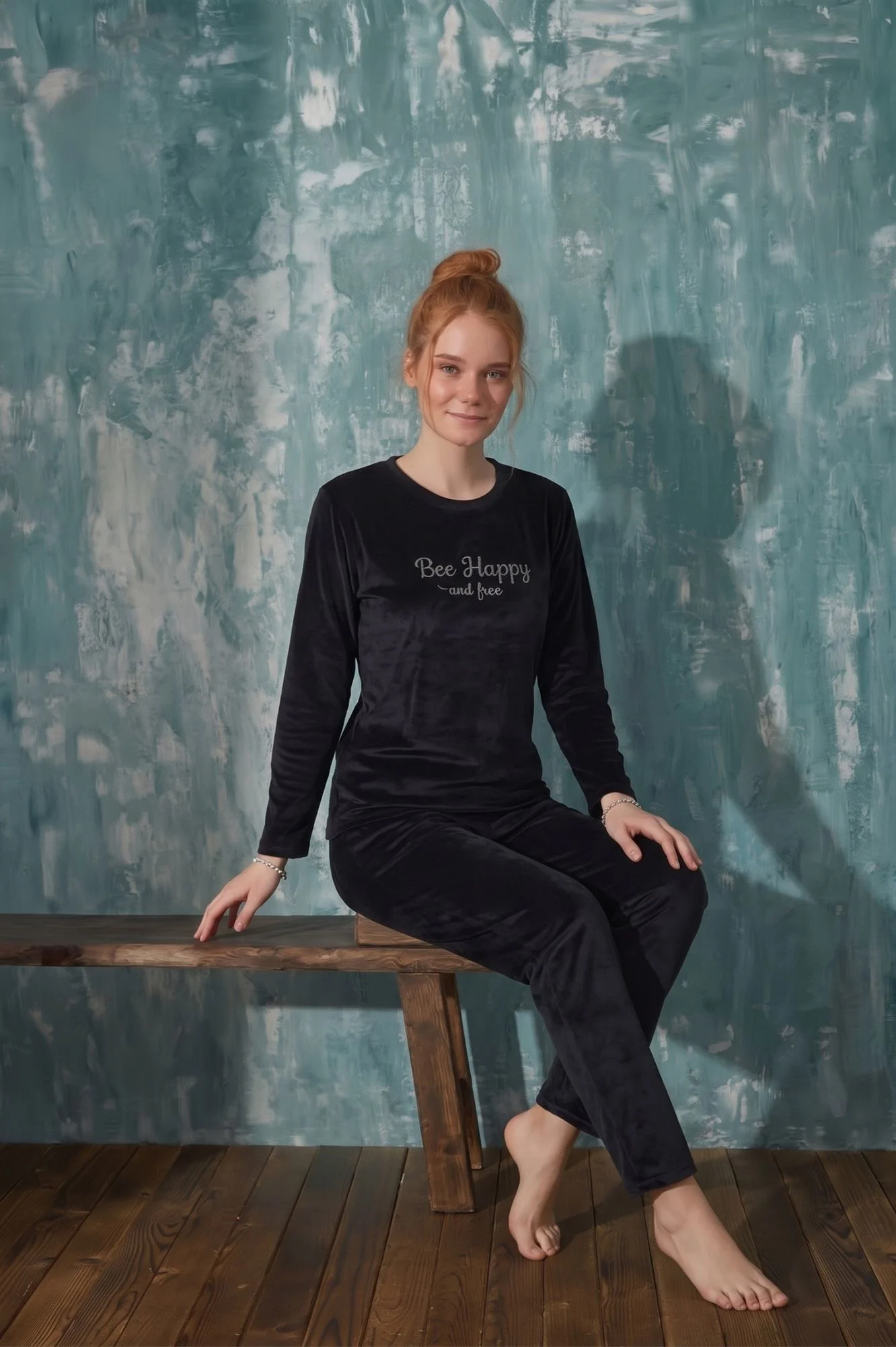 Luxury Velvet Fransız Kadife Yazı Detaylı Pijama Takımı, Siyah, M Fiyatı, Yorumları ve Özellikleri