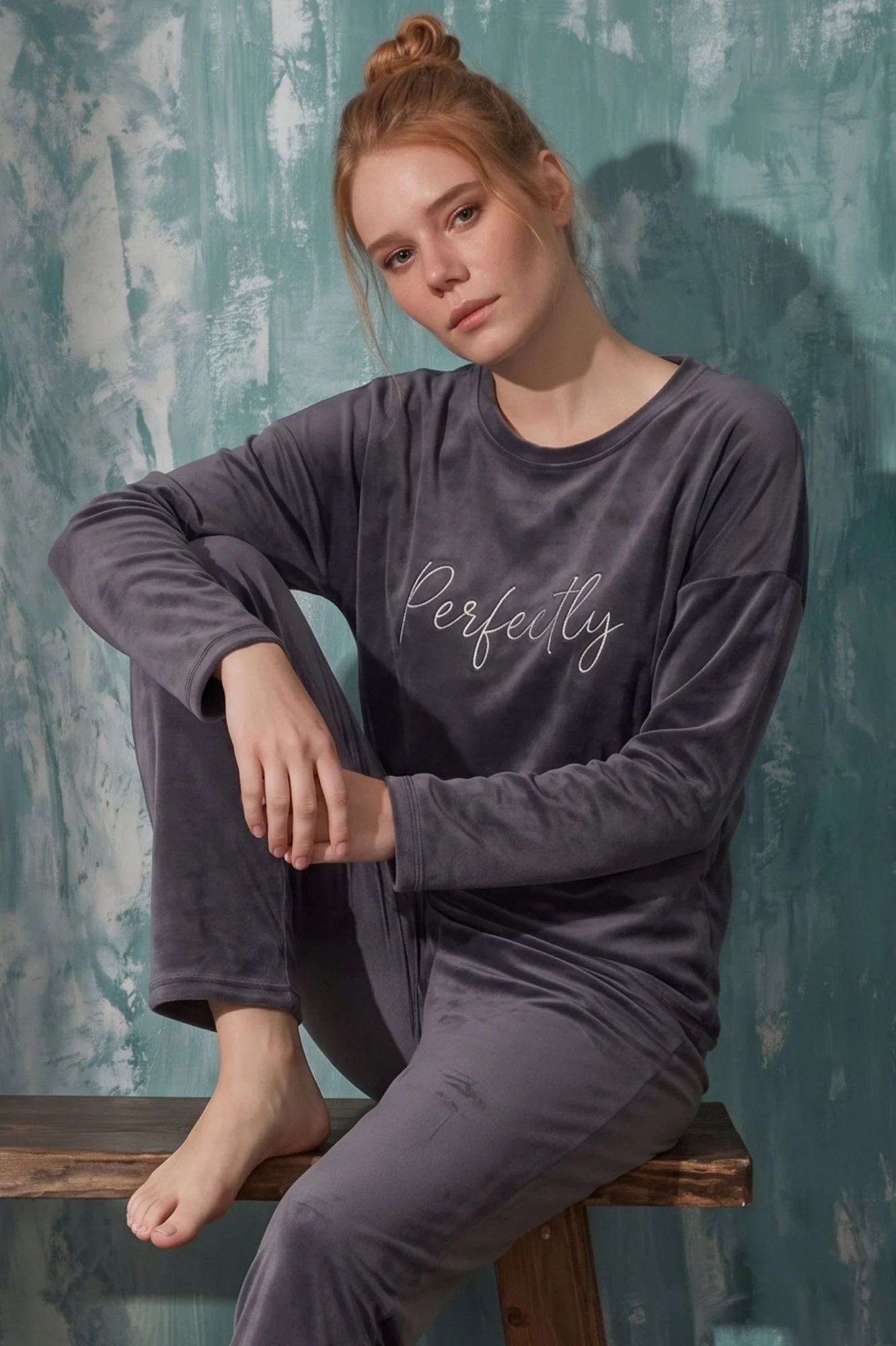Luxury Velvet Fransız Kadife Yazı Detaylı Pijama Takımı, Gri, L Fiyatı, Yorumları ve Özellikleri