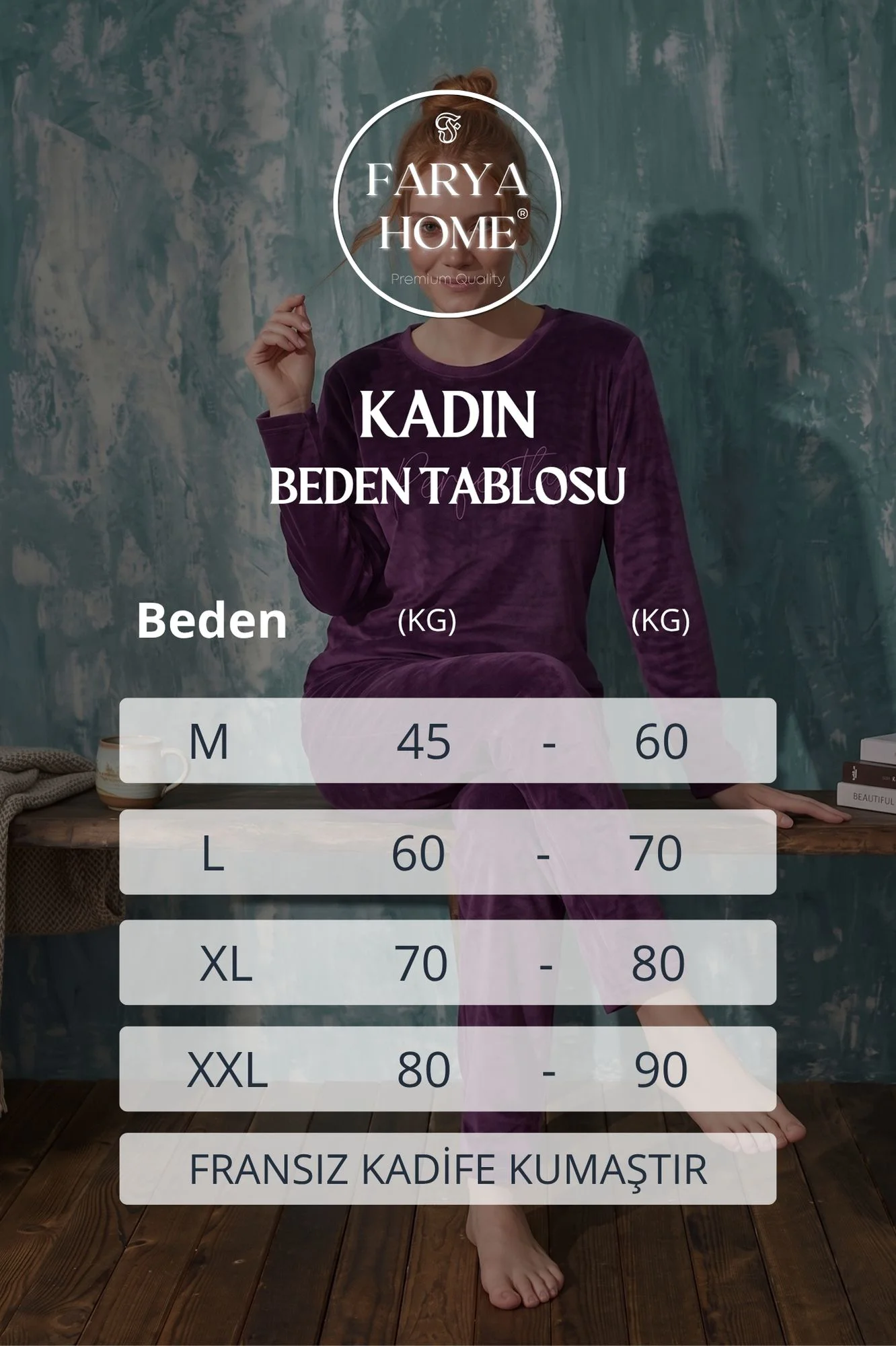 Luxury Velvet Fransız Kadife Yazı Detaylı Pijama Takımı, Mor, M Fiyatı, Yorumları ve Özellikleri