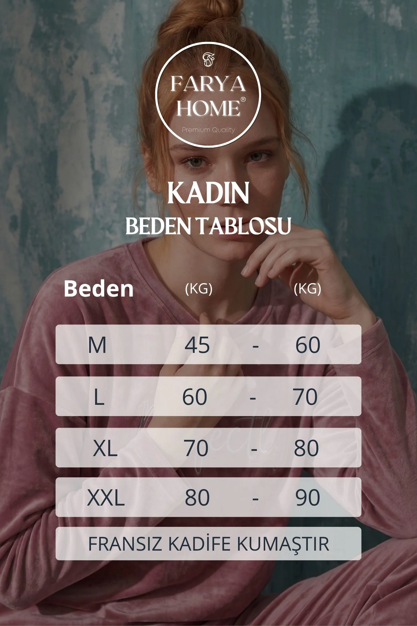Luxury Velvet Fransız Kadife Yazı Detaylı Pijama Takımı, Pembe, M Fiyatı, Yorumları ve Özellikleri
