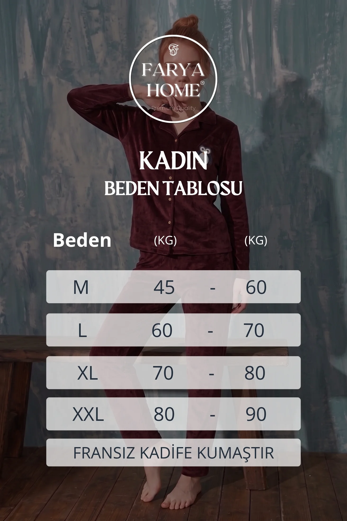 Luxury Velvet Fransız Kadife Düğmeli Penguen Nakışlı Gömlek Pijama Takımı, Bordo, L Fiyatı, Yorumları ve Özellikleri