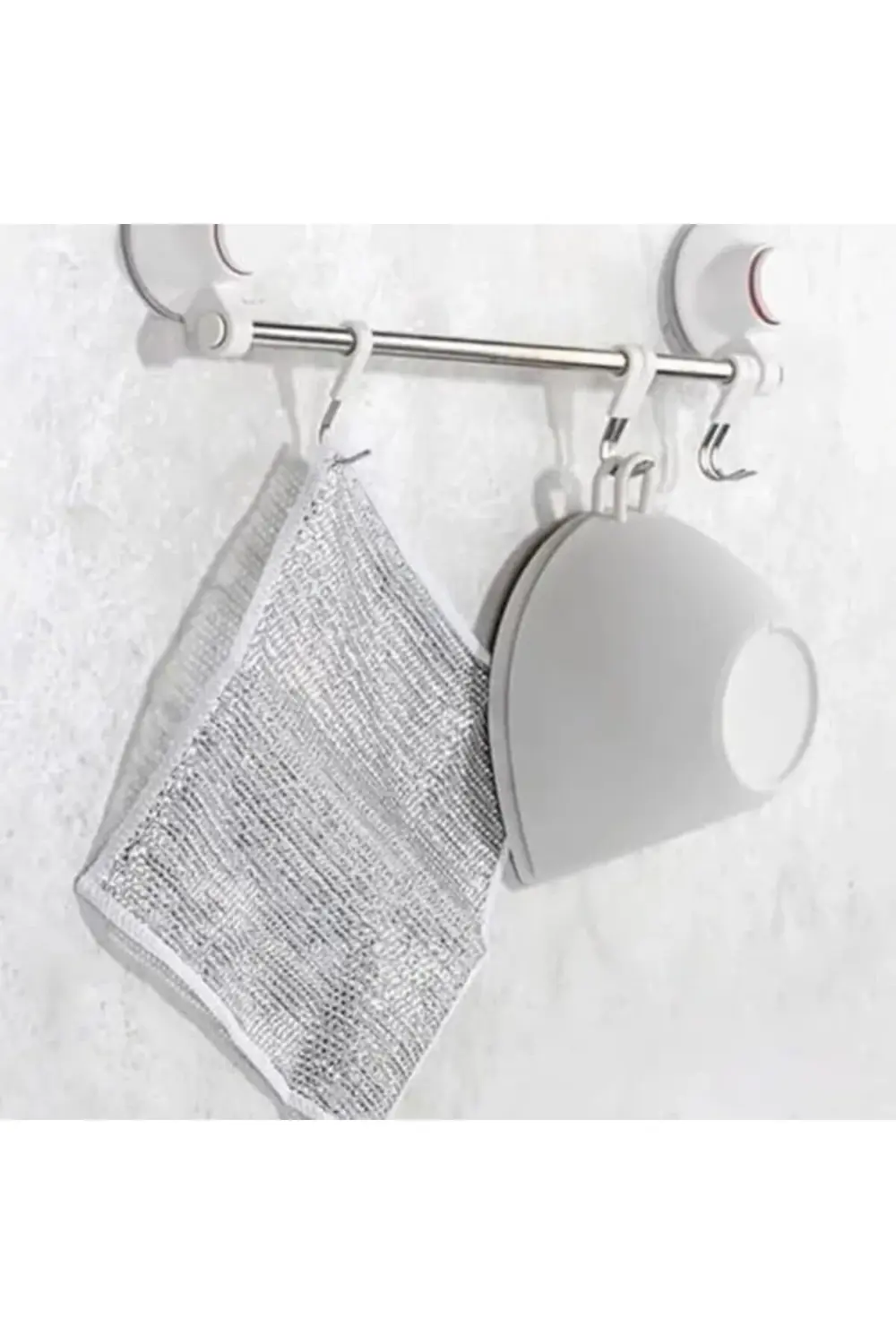 Lvn 10 Adet Çizilmez Tel Bulaşık Bezi, Islak ve Kuru için Çok Ama