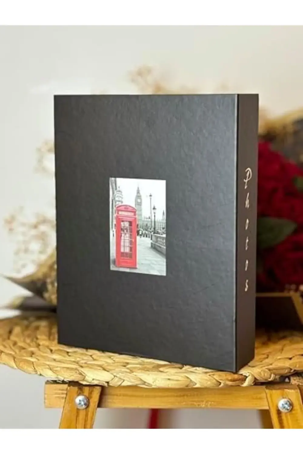 Lvn 10 x 15 CM 200'lük Telefon Kulübesi Desenli Fotoğraf Albümü 1