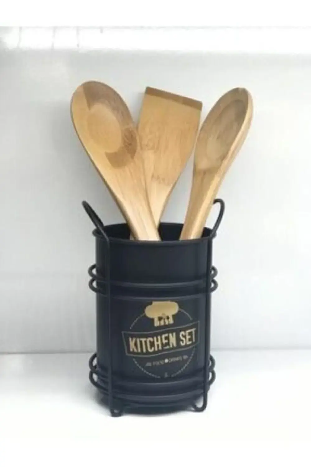 Lvn 10665 Metal Stantlı Siyah Dik Kaşıklık