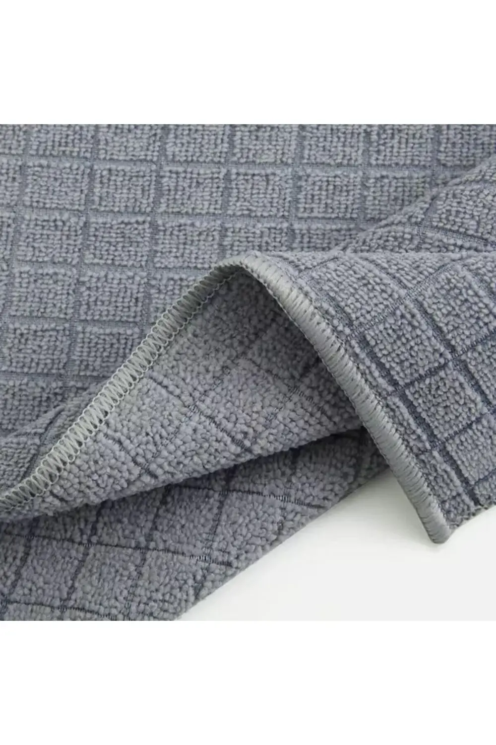 Lvn 3 Adet Mikrofiber Kareli Mutfak Bezi, 40x40 cm, Leke ve Koku