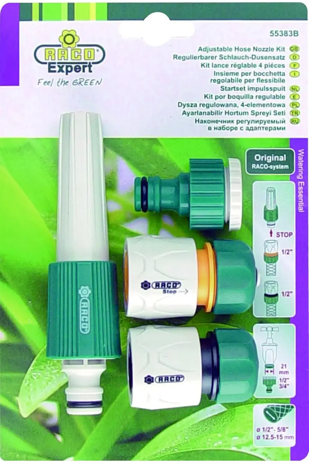 Lvn 55383 Ayarlı Sprey Başlıklı, Bağlantı Adaptörlü Hortum Ucu Ta