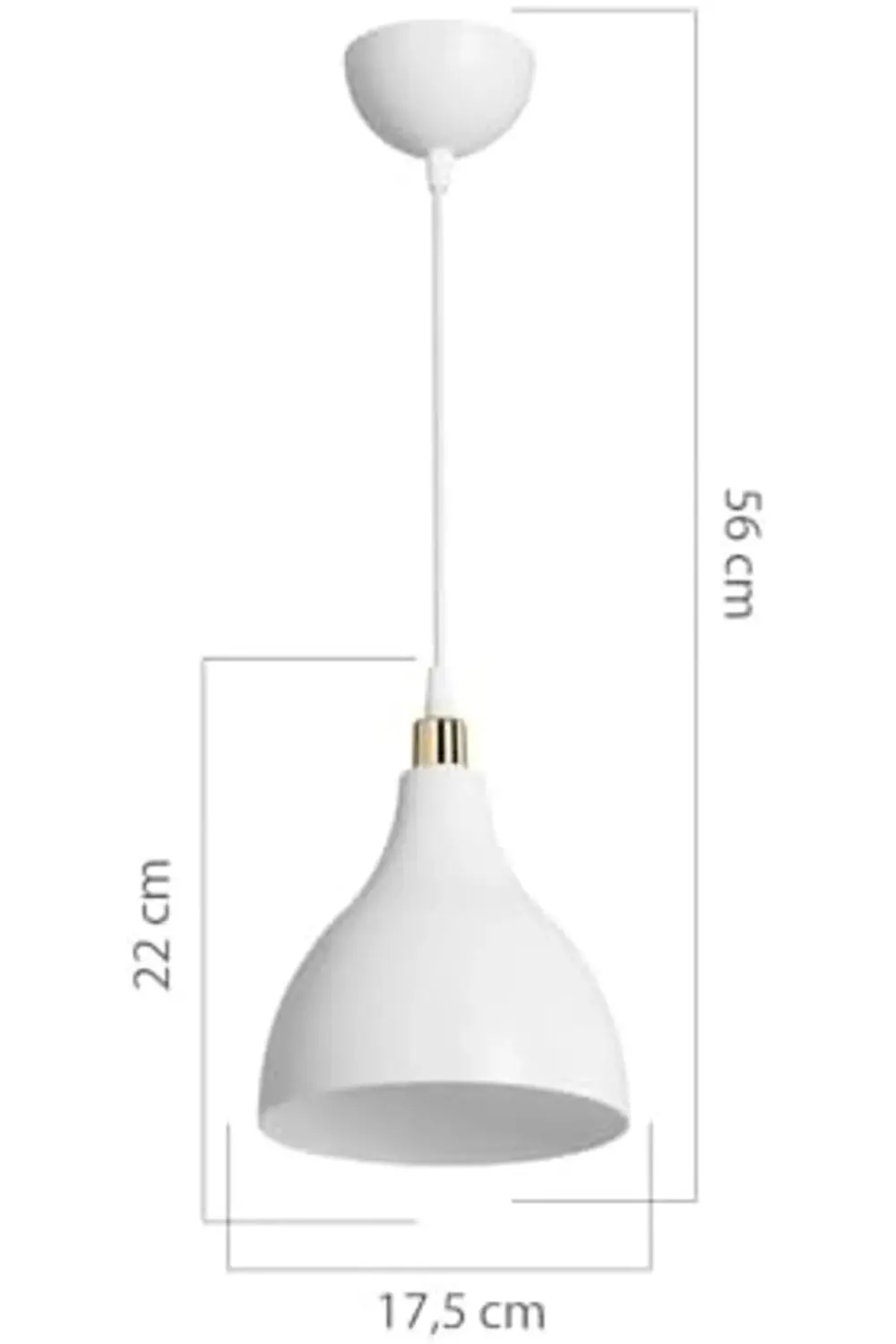 Lvn AG LightDesign Beyaz Sarkıt Avize Yatak Odası Salon Mutfak Ko