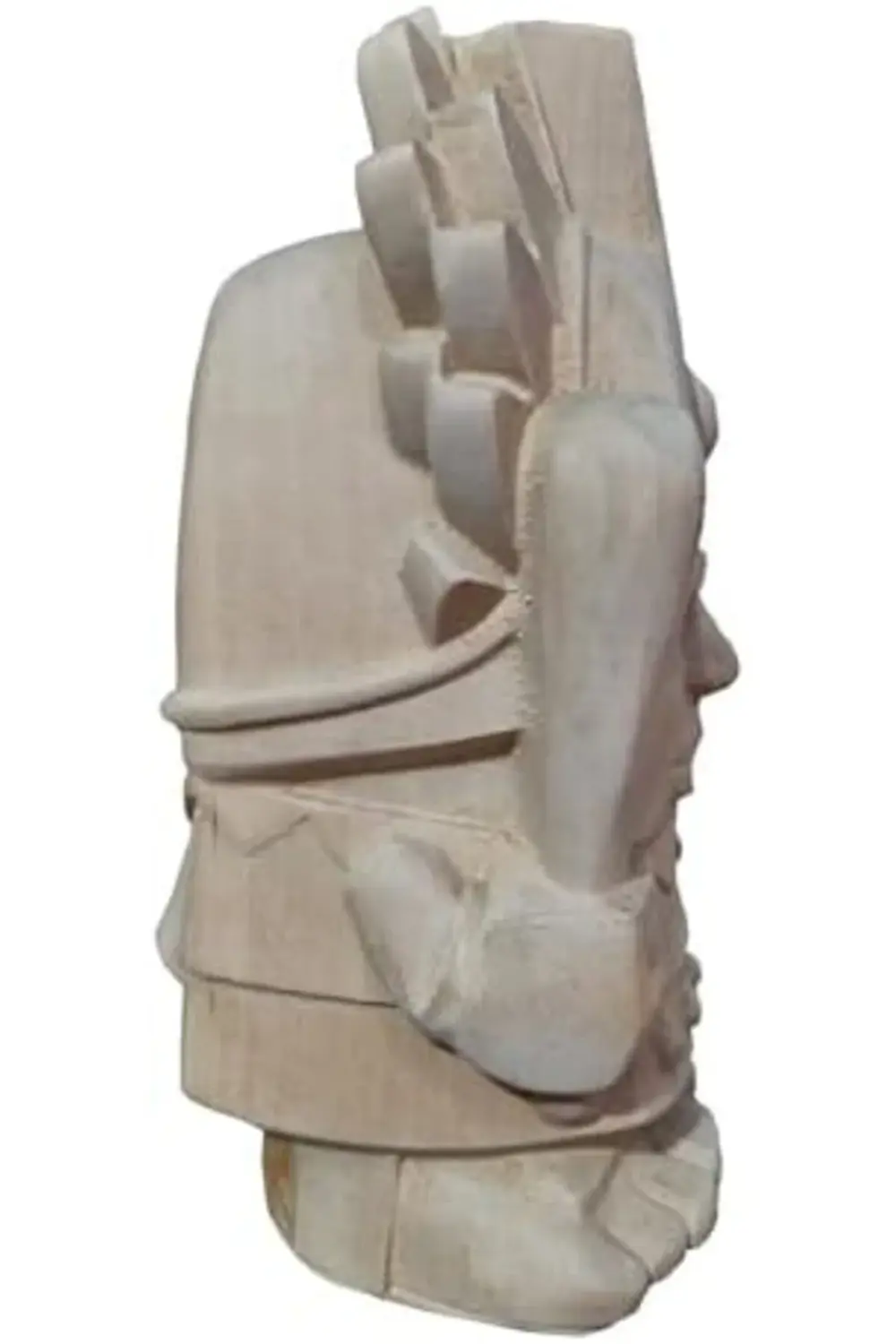 Lvn Ahşap Dekoratif Büst Heykeli Maya 1181191