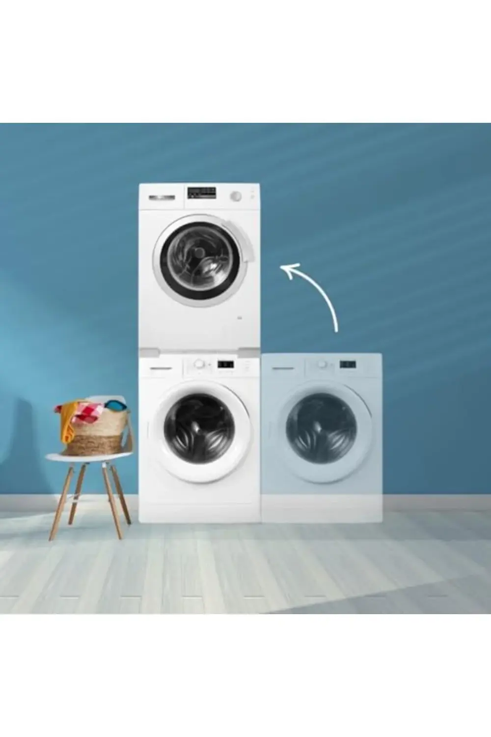 Lvn Çamaşır Makinesi Kurutma Makinesi İstifleme Birleştirme Kiti