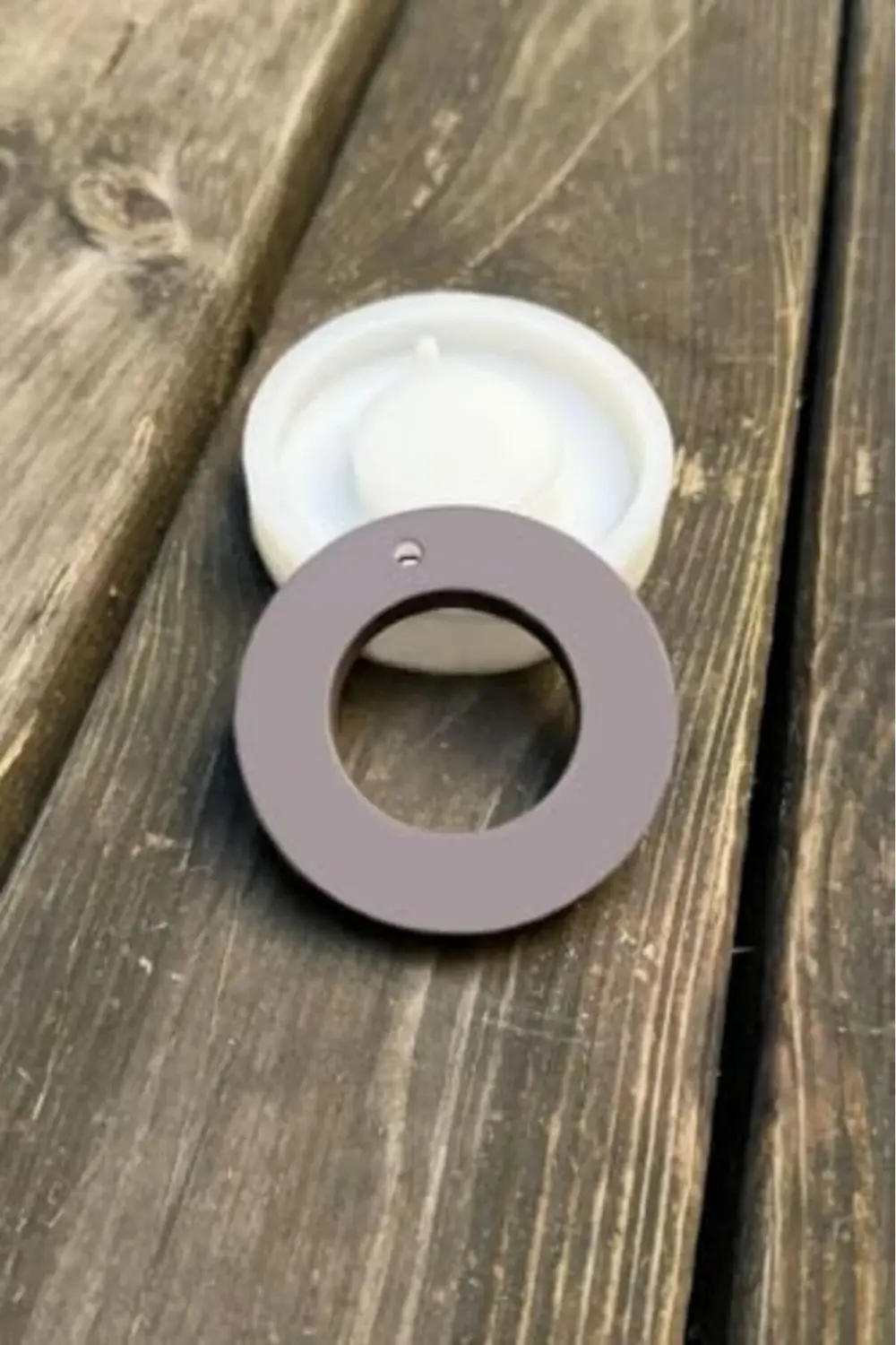 Lvn Delikli Dairesel Koku Tableti Silikon Mum Kalıbı 1181191