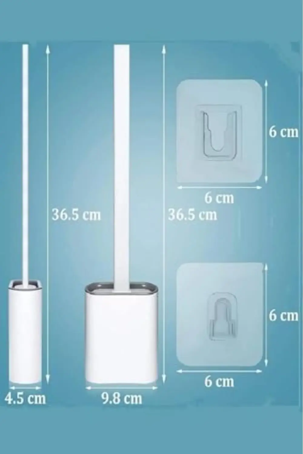 Lvn Duvara Yapıştırılabilir Silikon Wc Fırçası,İnce Aralara Gireb