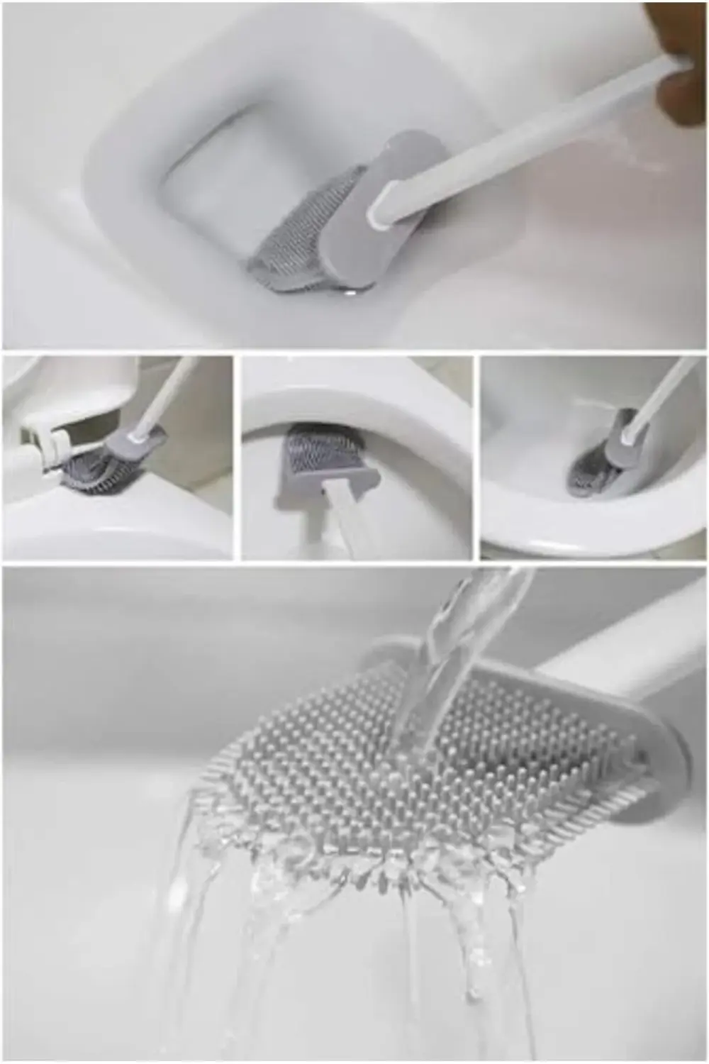 Lvn Duvara Yapıştırılabilir Silikon Wc Fırçası,İnce Aralara Gireb