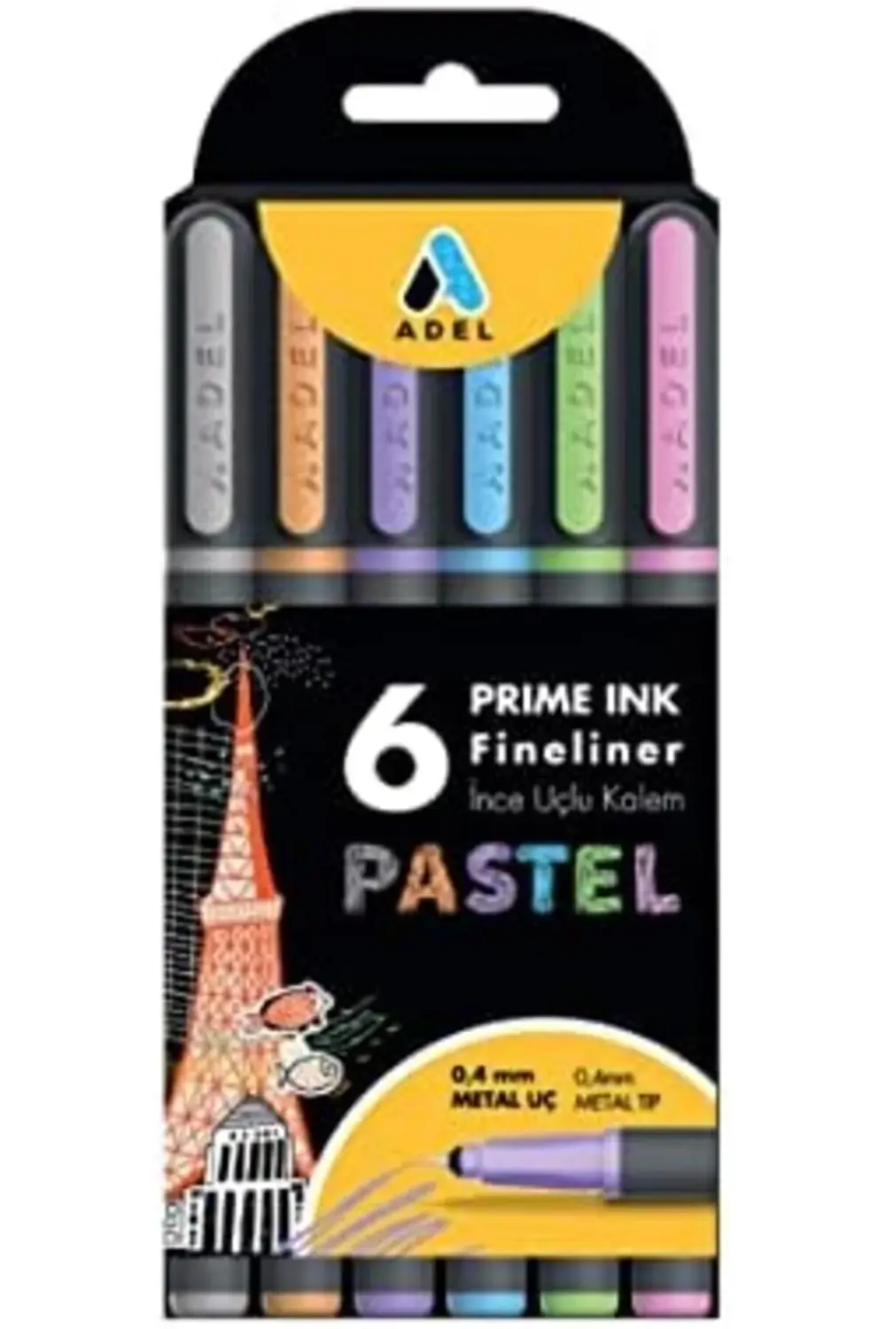 Lvn Ink 6'lı Pastel Klasik İnce Uçlu Kalem 1181191