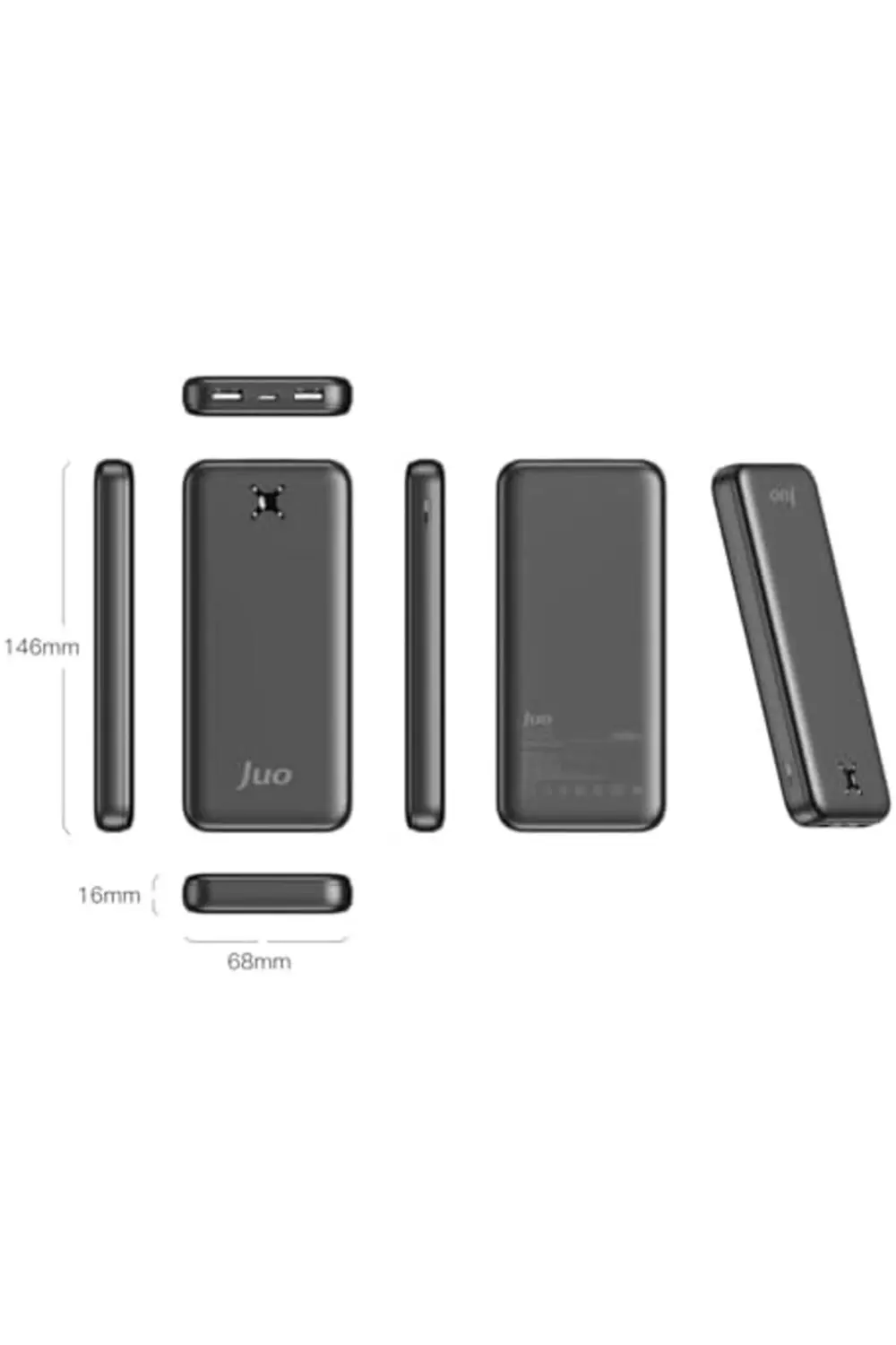 Lvn Juo 10000mAh 10.5W Çift USB-A Çıkışlı Powerbank Taşınabilir H