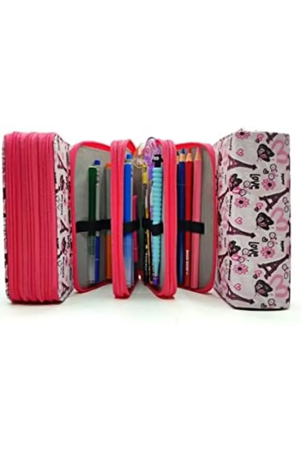 Lvn Kalem Kutusu Eyfel Paris Desenli Kawai Organizer Kalemkutu Ve