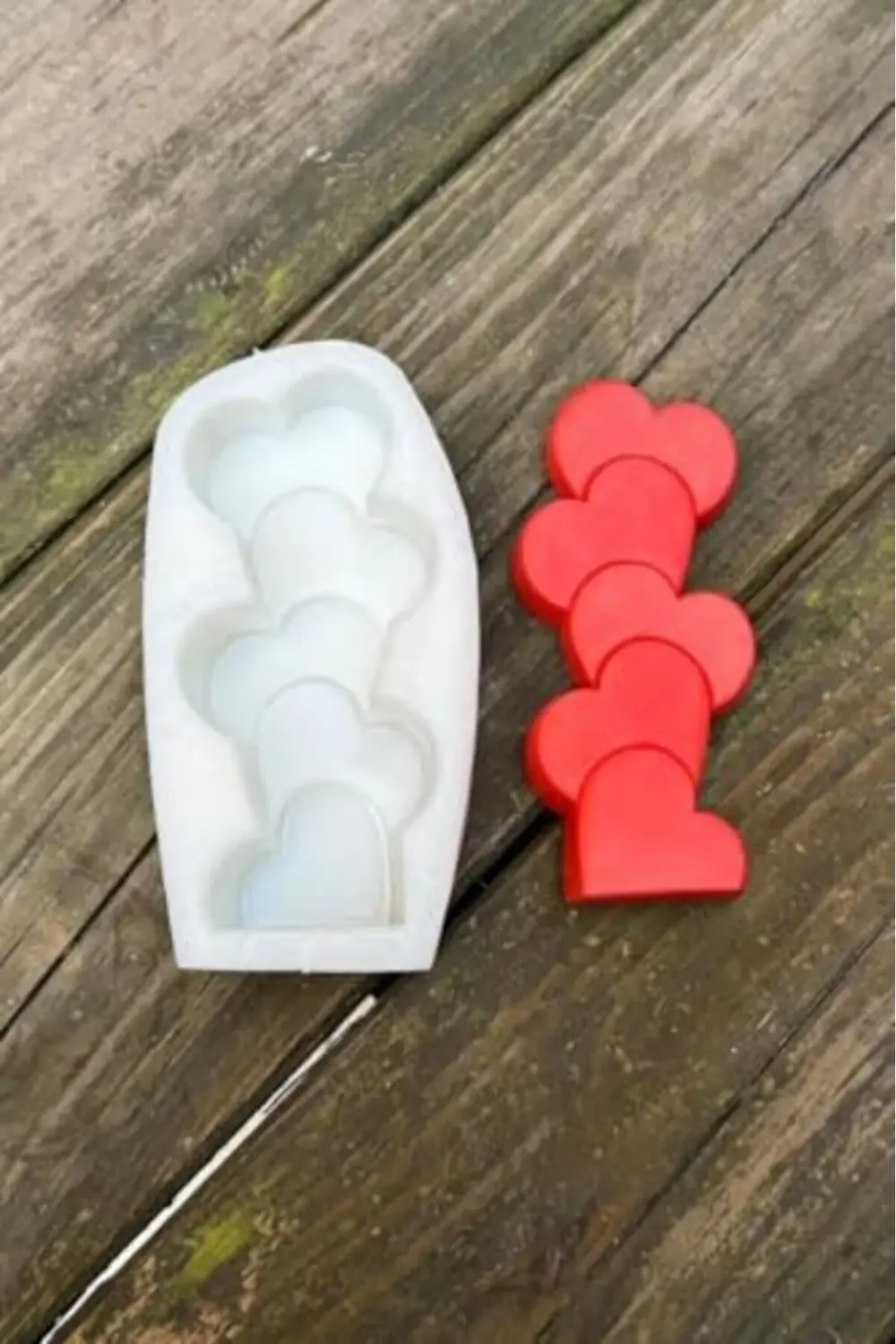 Lvn Kalp Sütun Tekli Silikon Mum Kalıbı 1181191