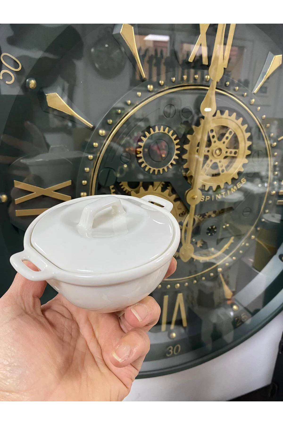 Lvn Kapaklı Porselen Kase Sosluk 10 cm