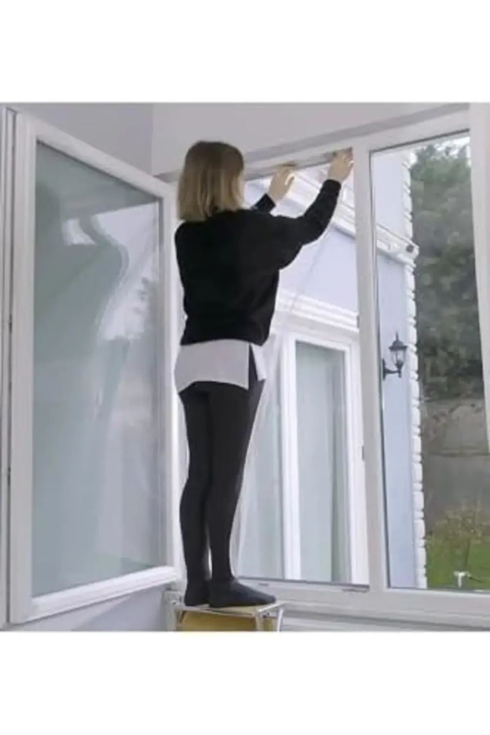 Lvn Luas Pencere Sinekliği, Çift Kanat Beyaz Tül Sineklik, Sivris