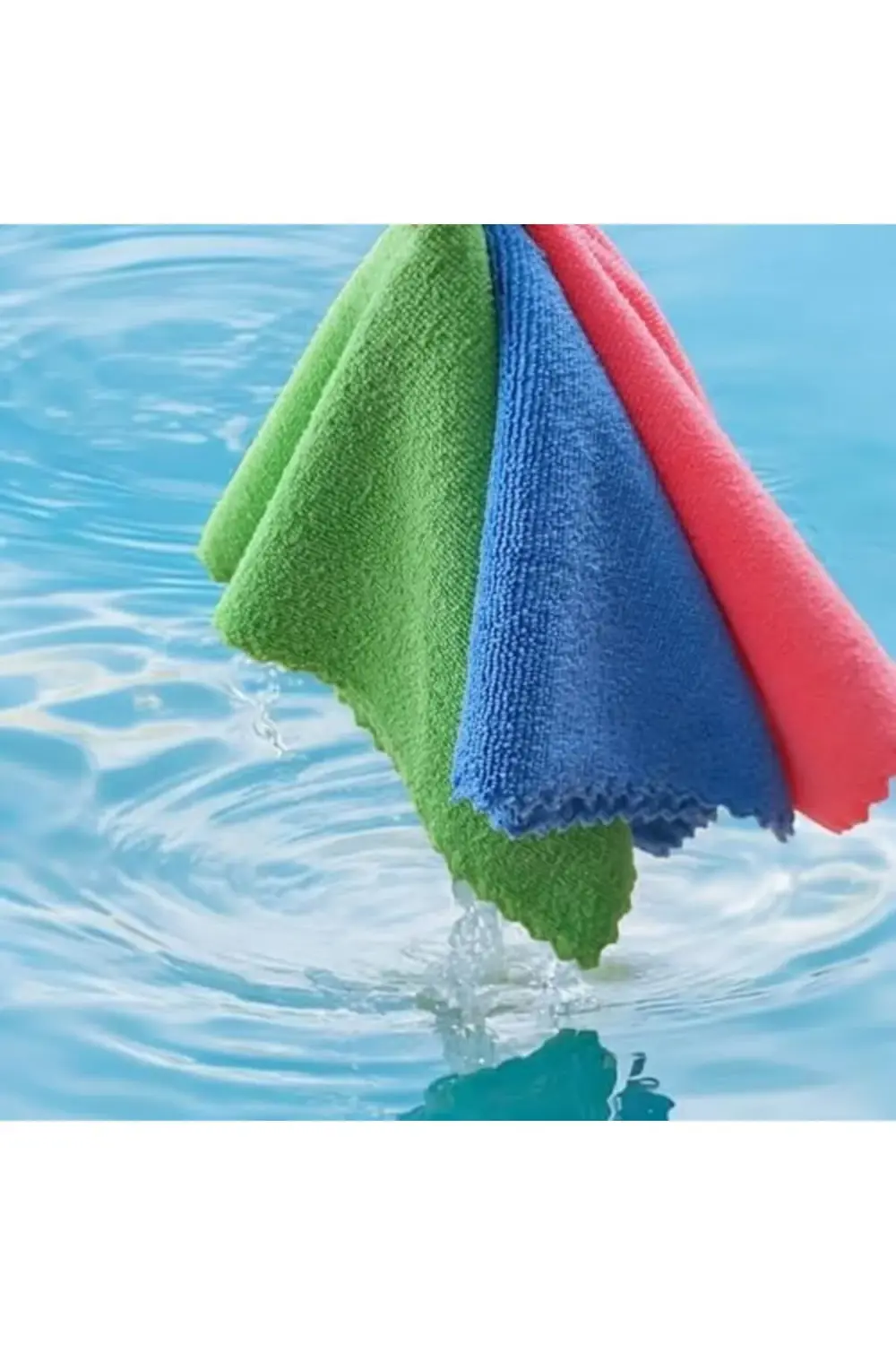 Lvn Mikrofiber Temizlik Bezi 3'lü Set - 40x40 cm, Kalın ve Yumuşa