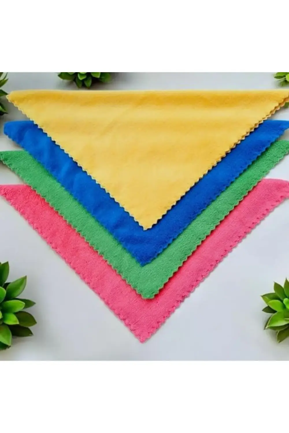 Lvn Mikrofiber Temizlik Bezi 3'lü Set - 40x40 cm, Kalın ve Yumuşa